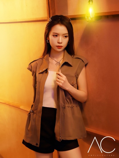 High Waist Side Pocket Short Pant 41785