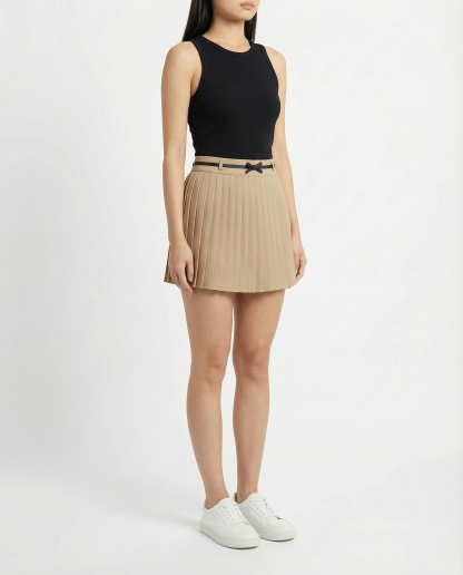 High Waist Pleated Skirt Pant 41930