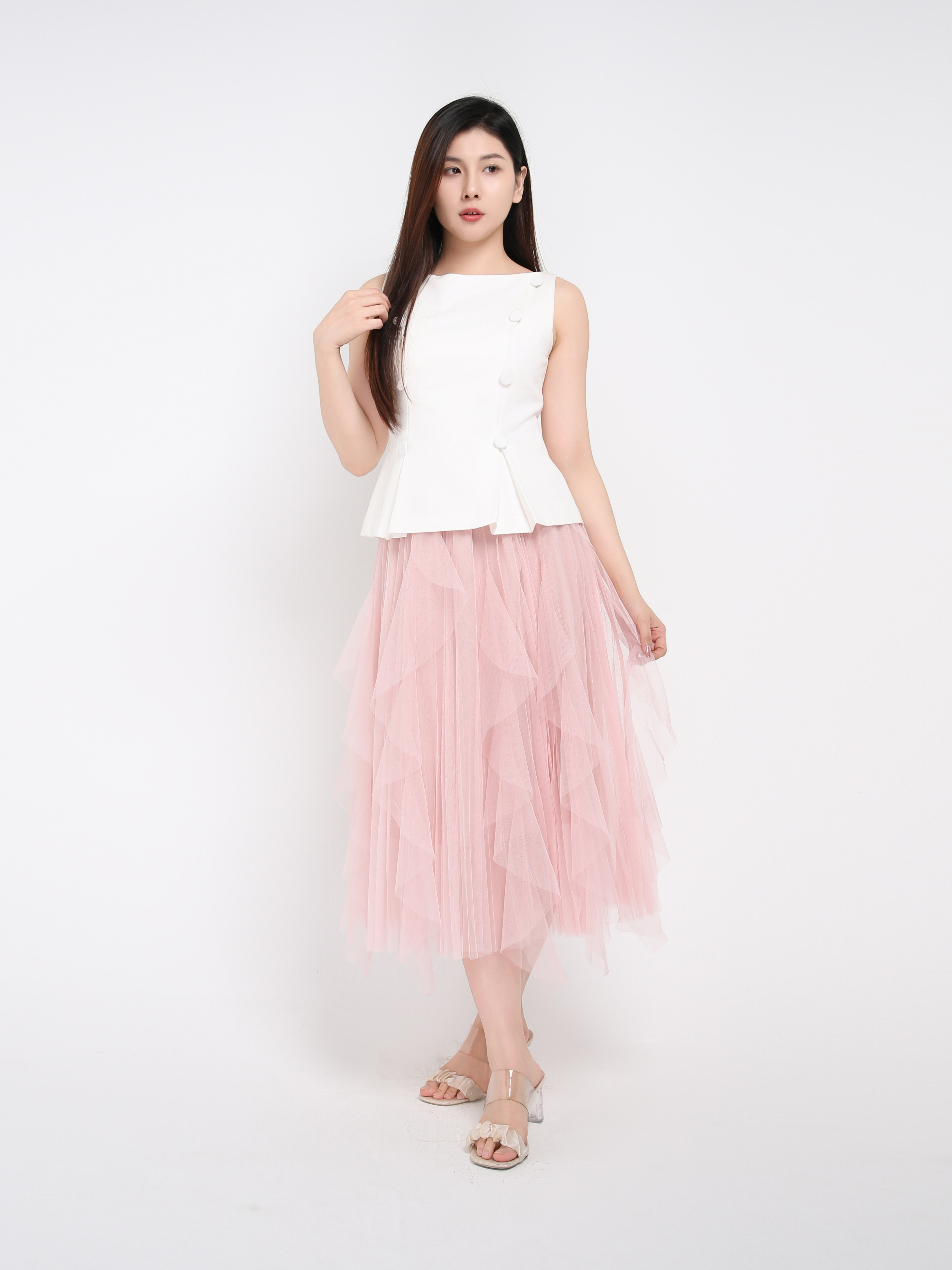 Chiffon Long Skirt 42244