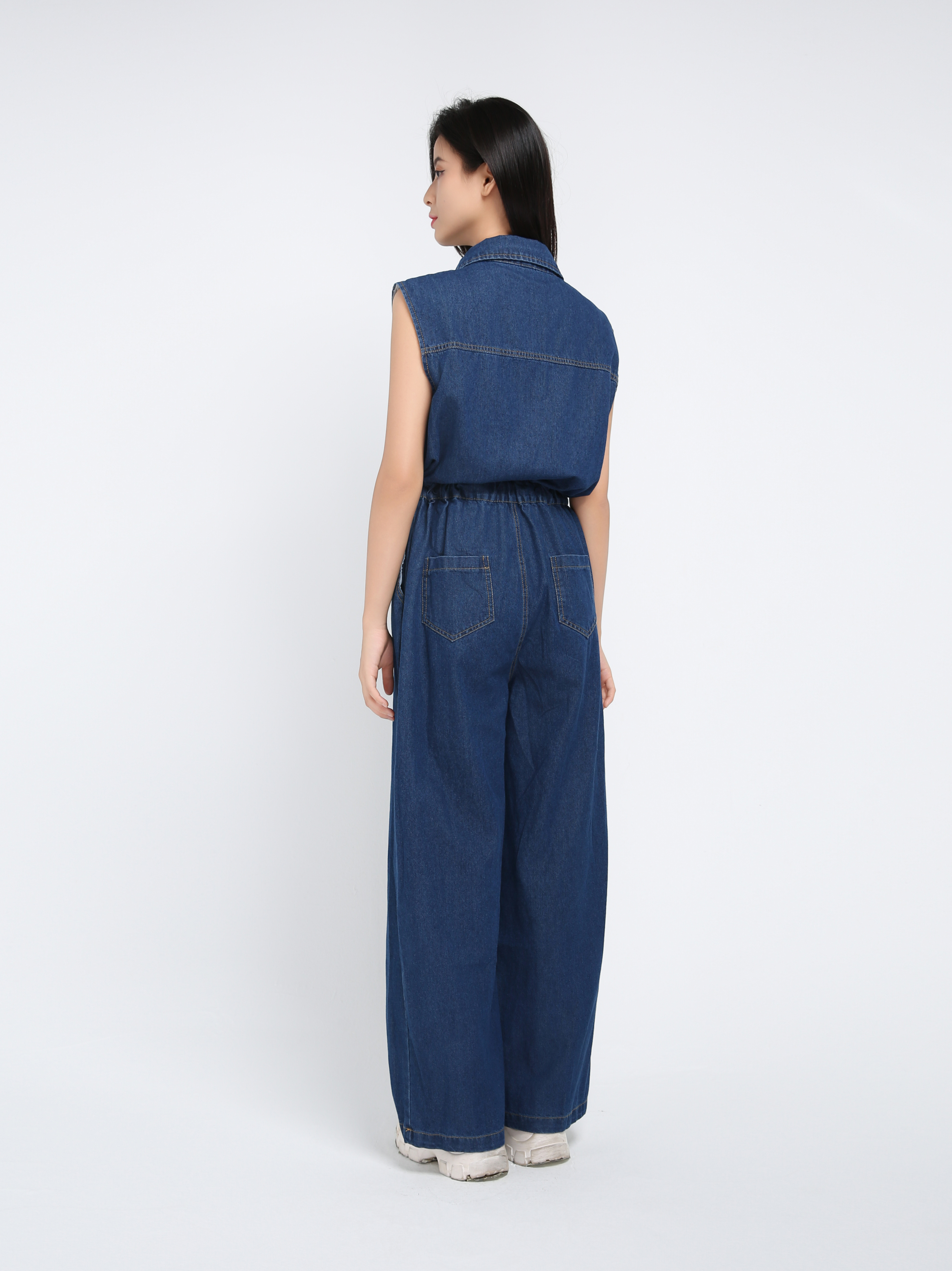 Denim Waist Stretchable Jumpsuit 43104