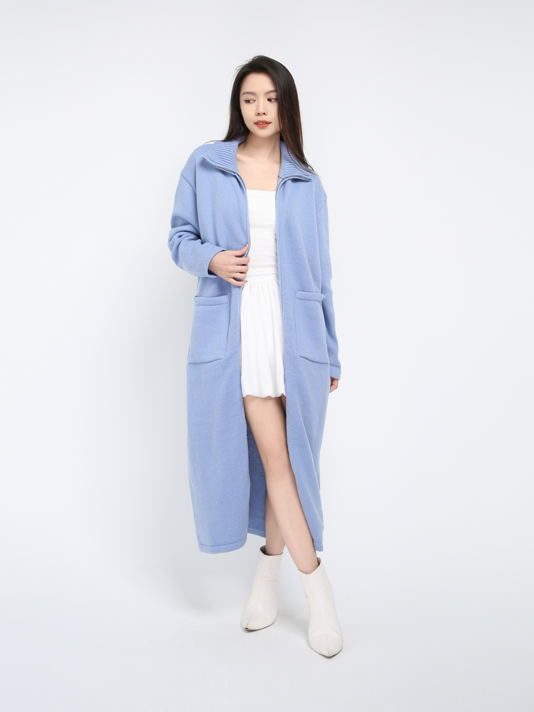 Knitted Front Zip Jacket 43134