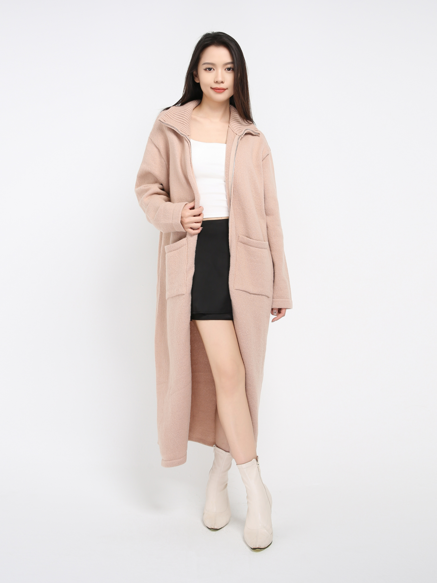 Knitted Front Zip Jacket 43134