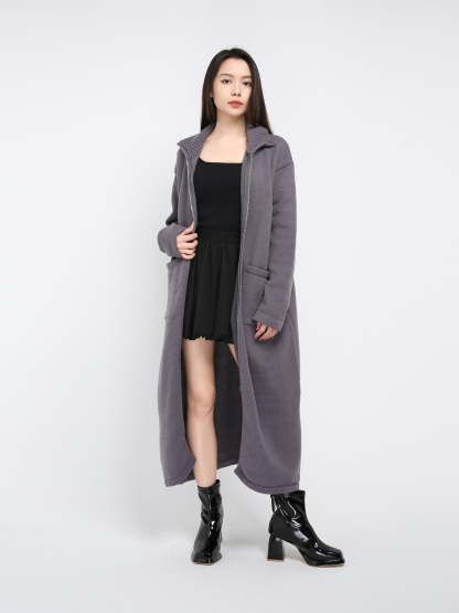 Knitted Front Zip Jacket 43134