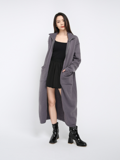 Knitted Front Zip Jacket 43134