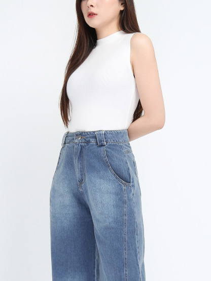 Denim Long Pants 44387