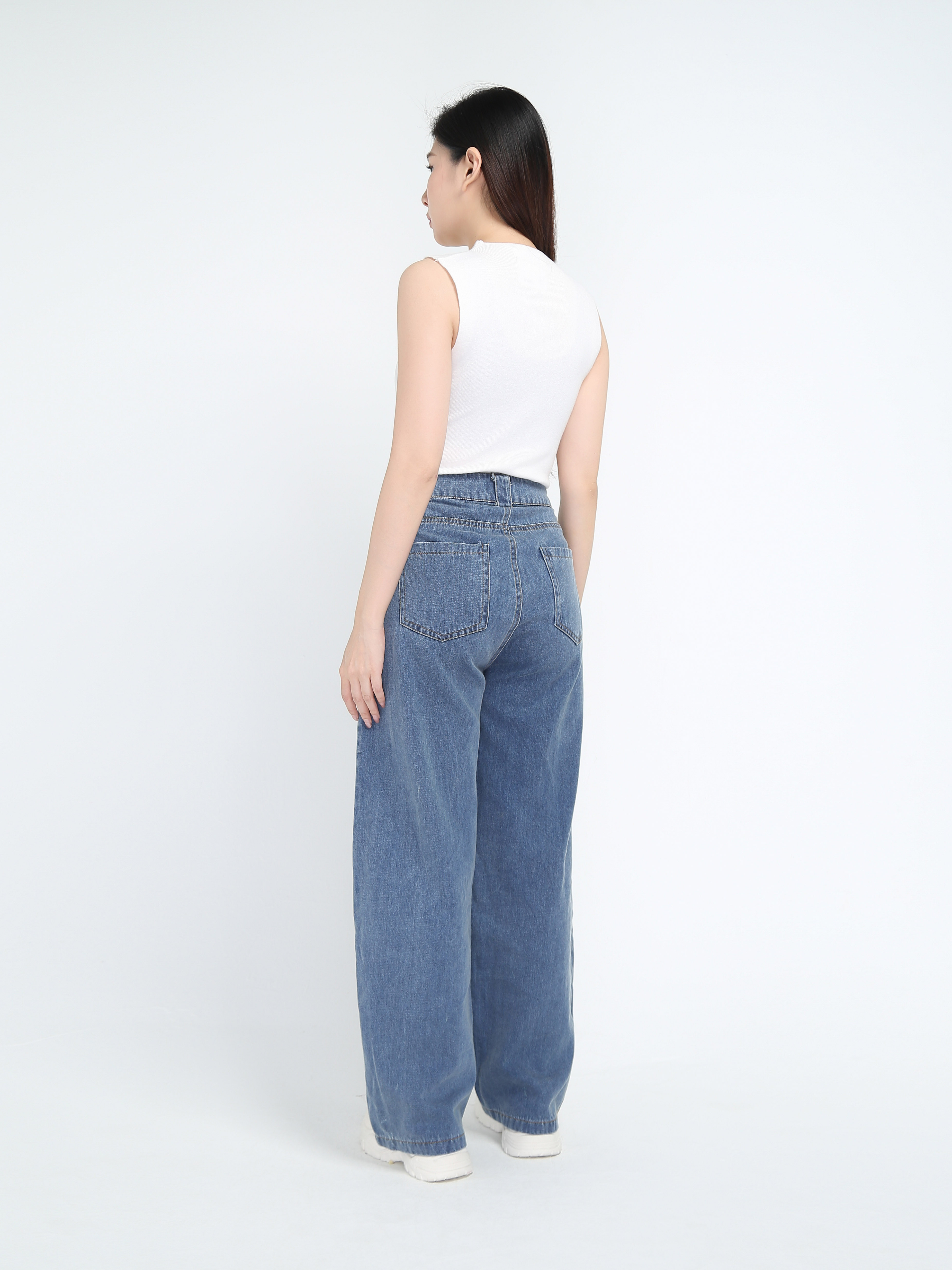 Denim Long Pants 44387