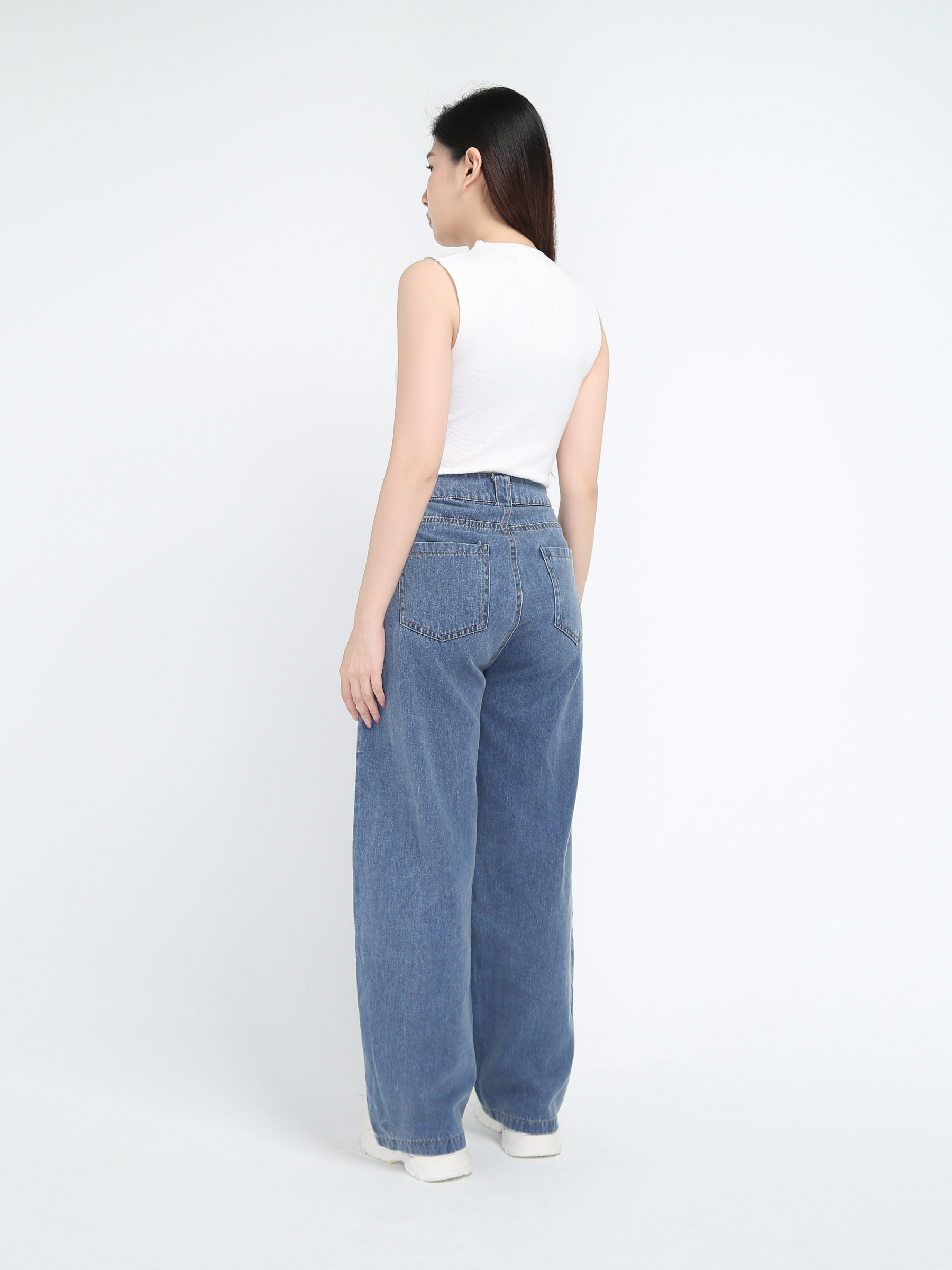 Denim Long Pants 44387