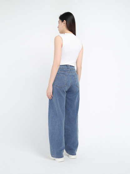Denim Long Pants 44387