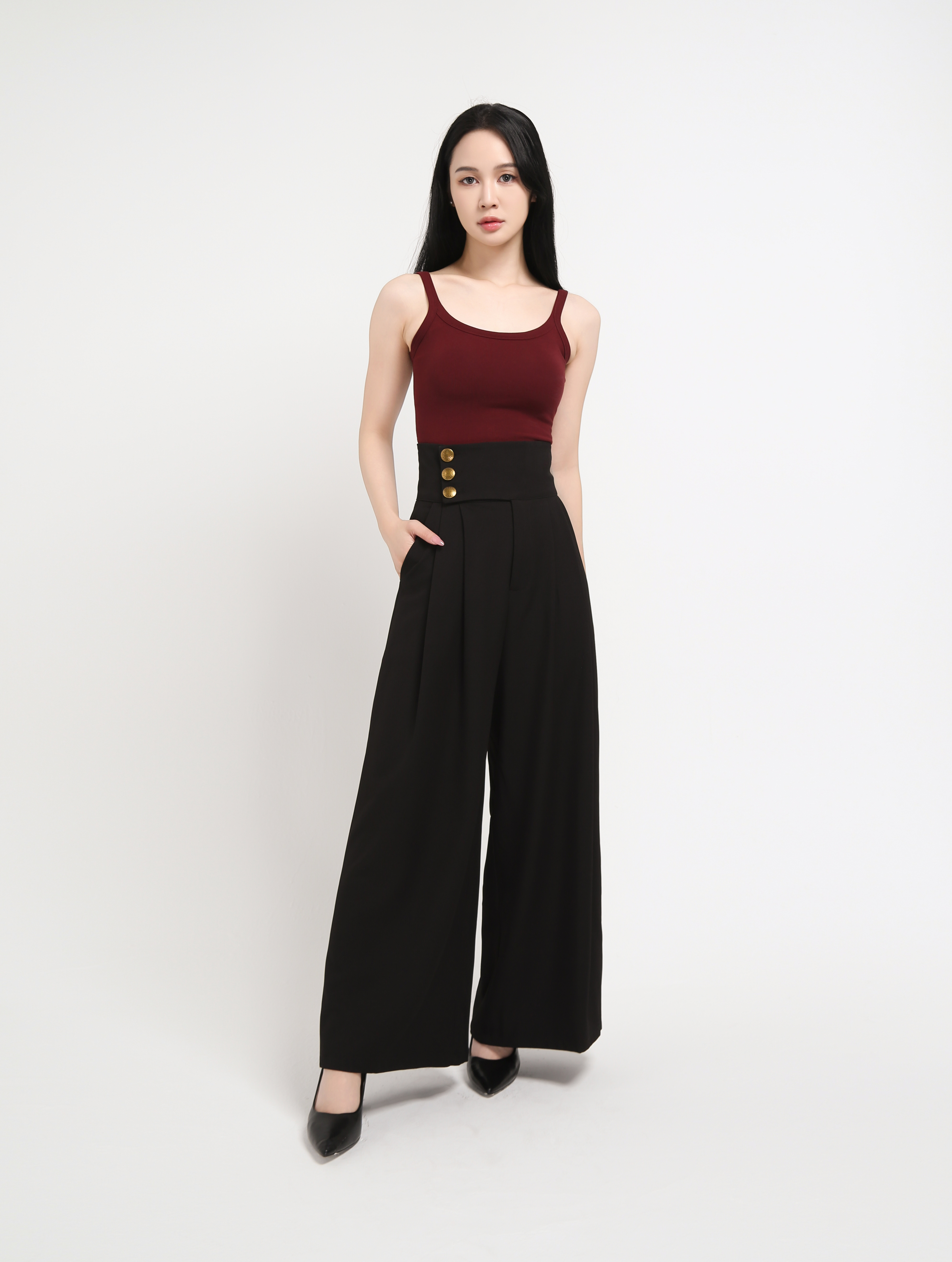 High Waist Long Pants 44627