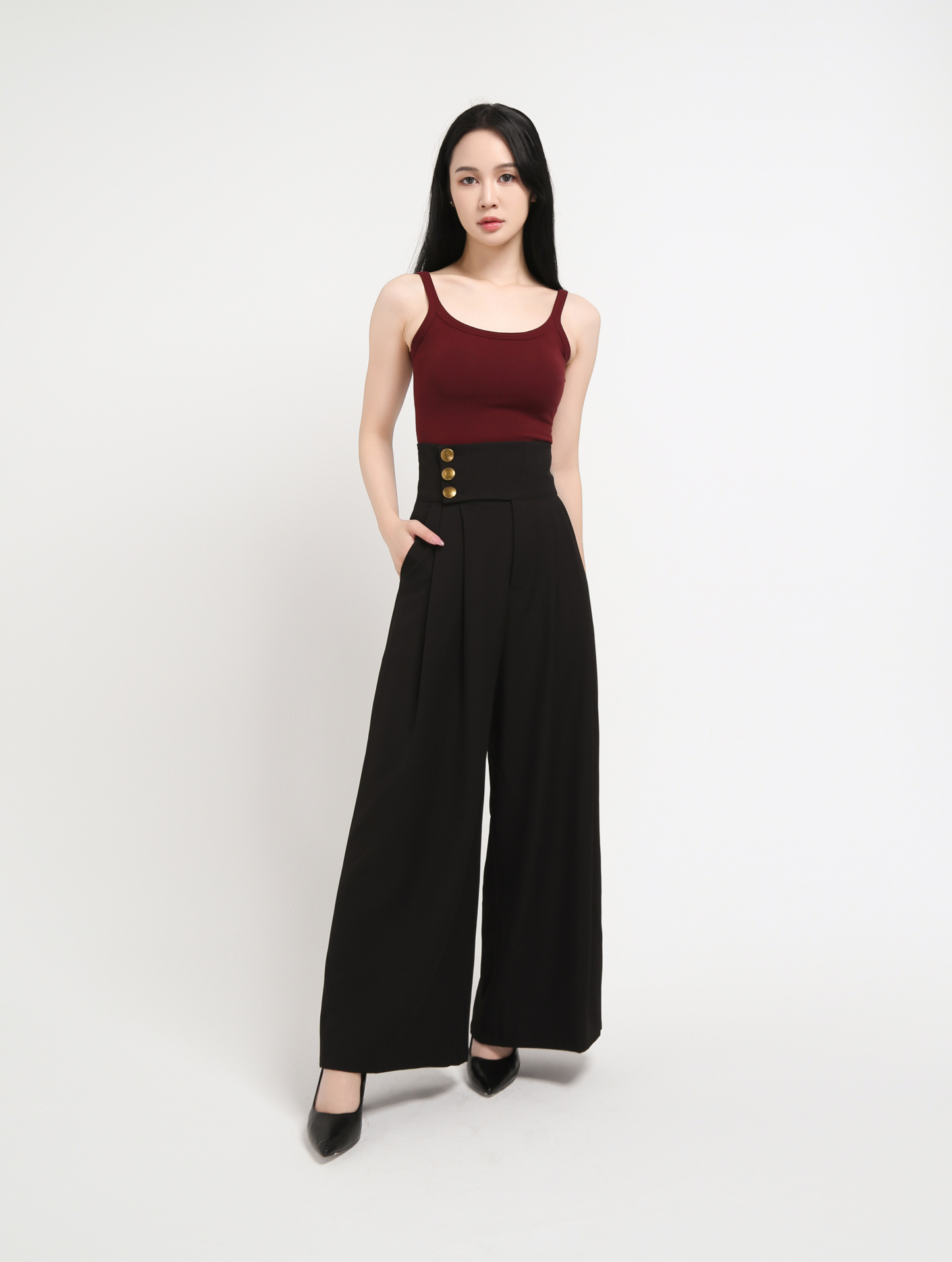 High Waist Long Pants 44627