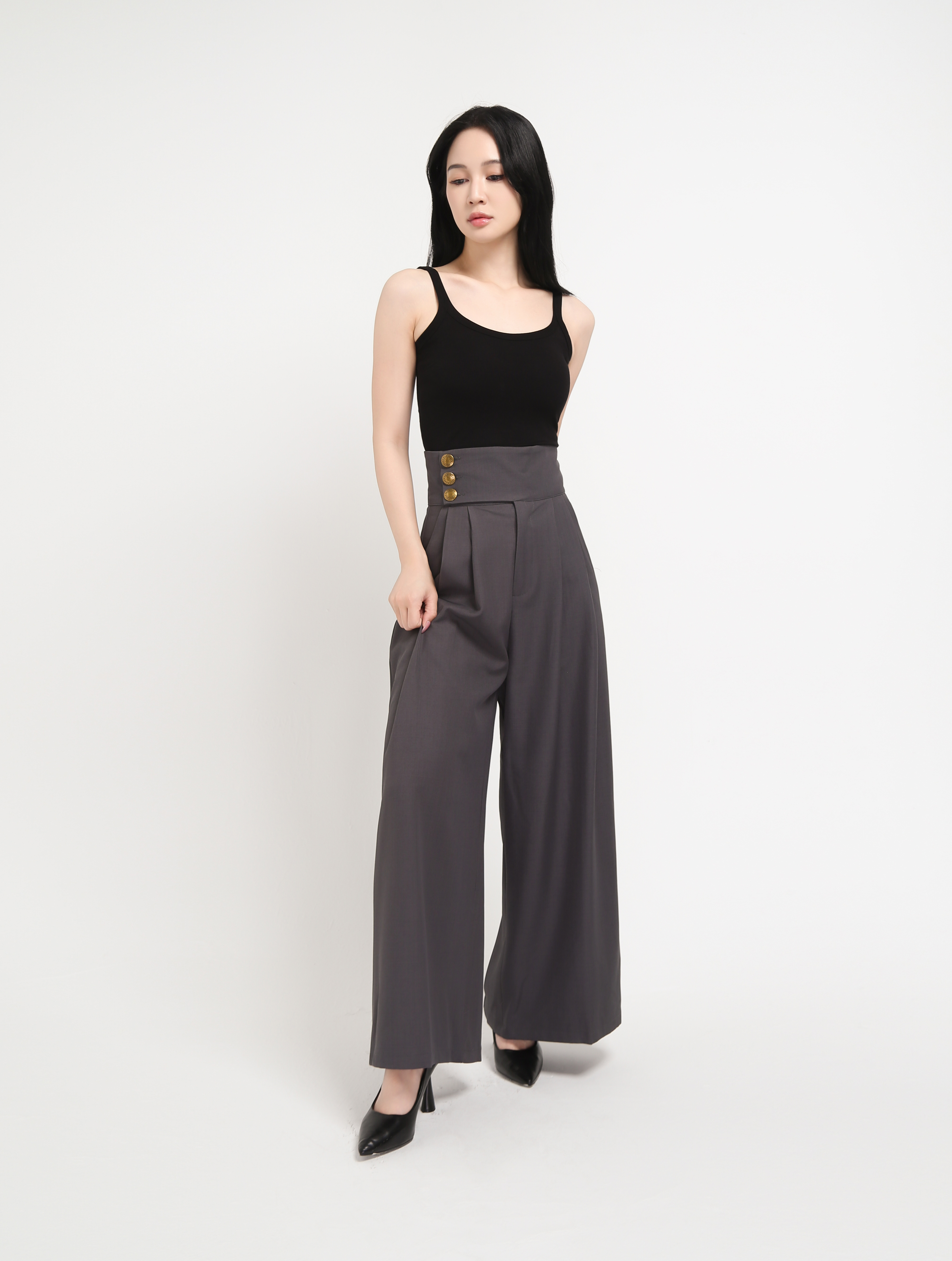 High Waist Long Pants 44627