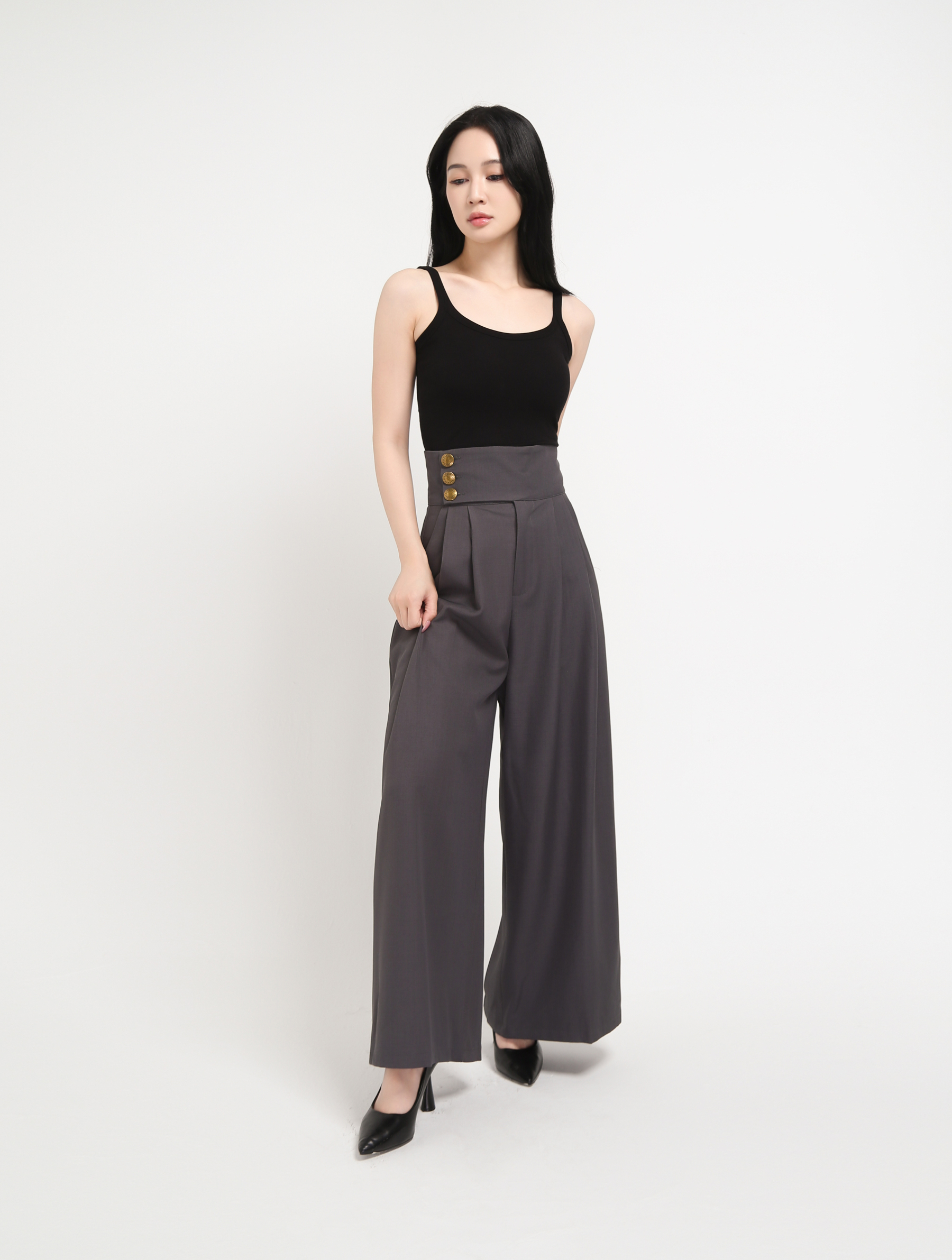 High Waist Long Pants 44627