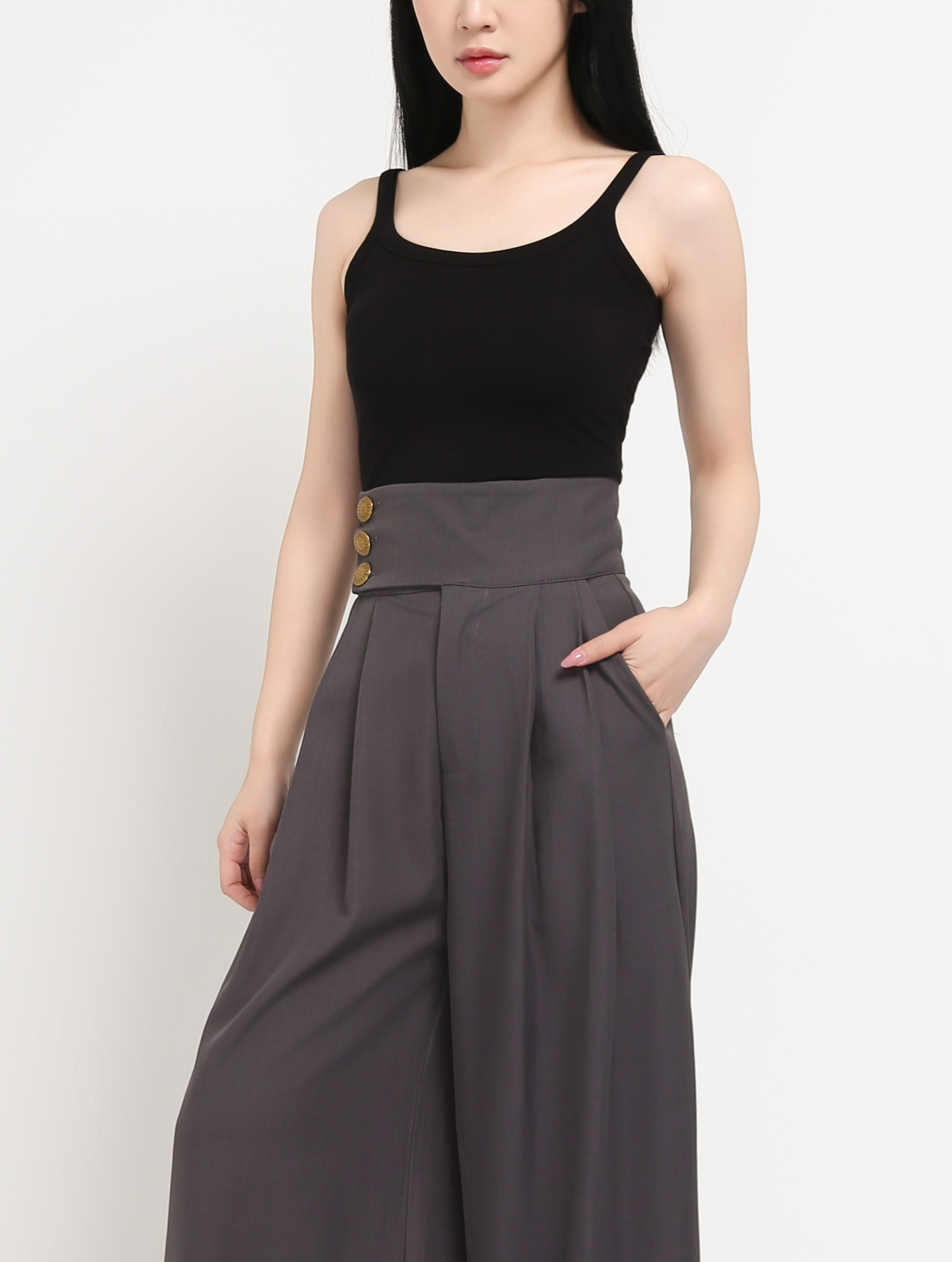High Waist Long Pants 44627