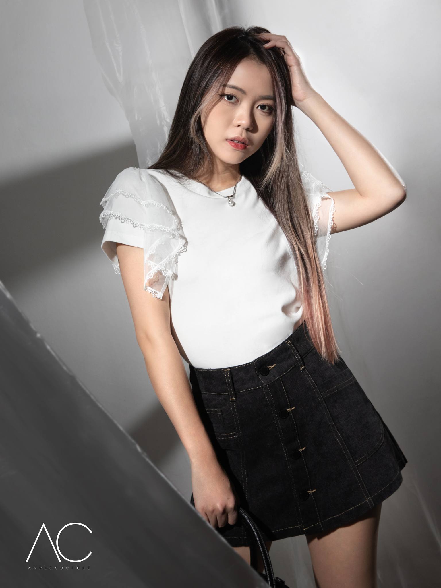 Front Breasted Button Skirt pants 35146