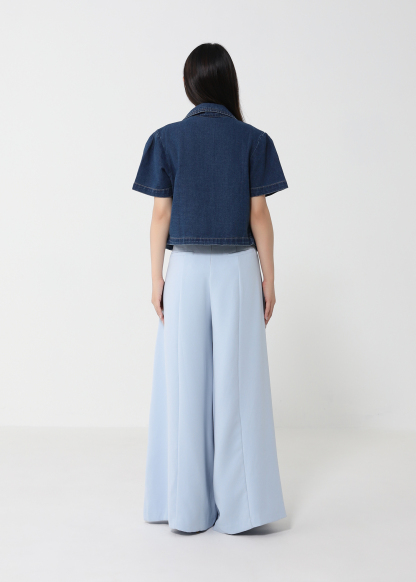 High Waist Wide Leg Long Pants 45464