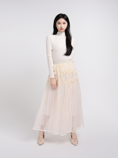 High Waist Net Skirt 45100