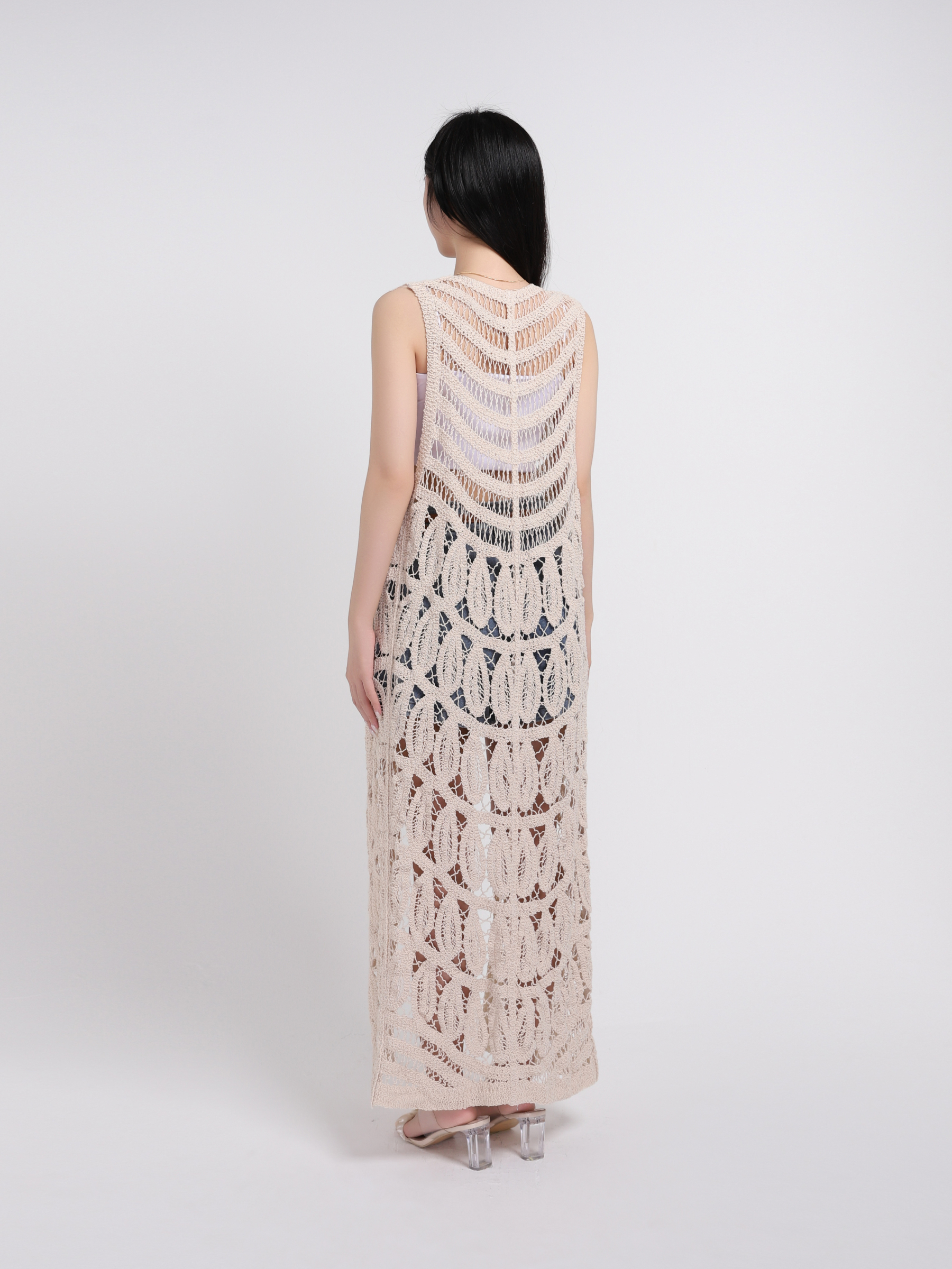 Eyelet Vacation Style Dress 45249