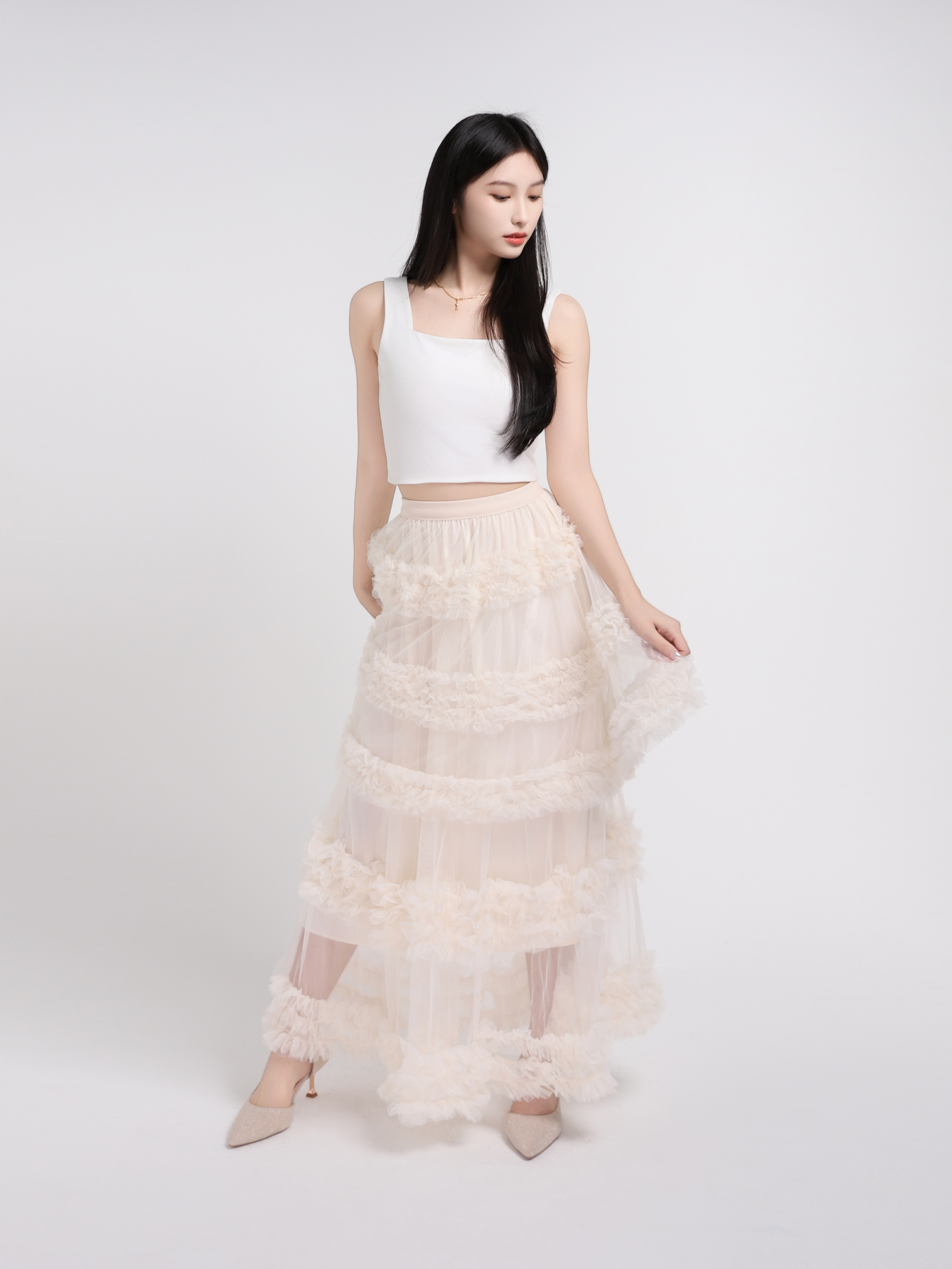 Lace Net Skirt 45250