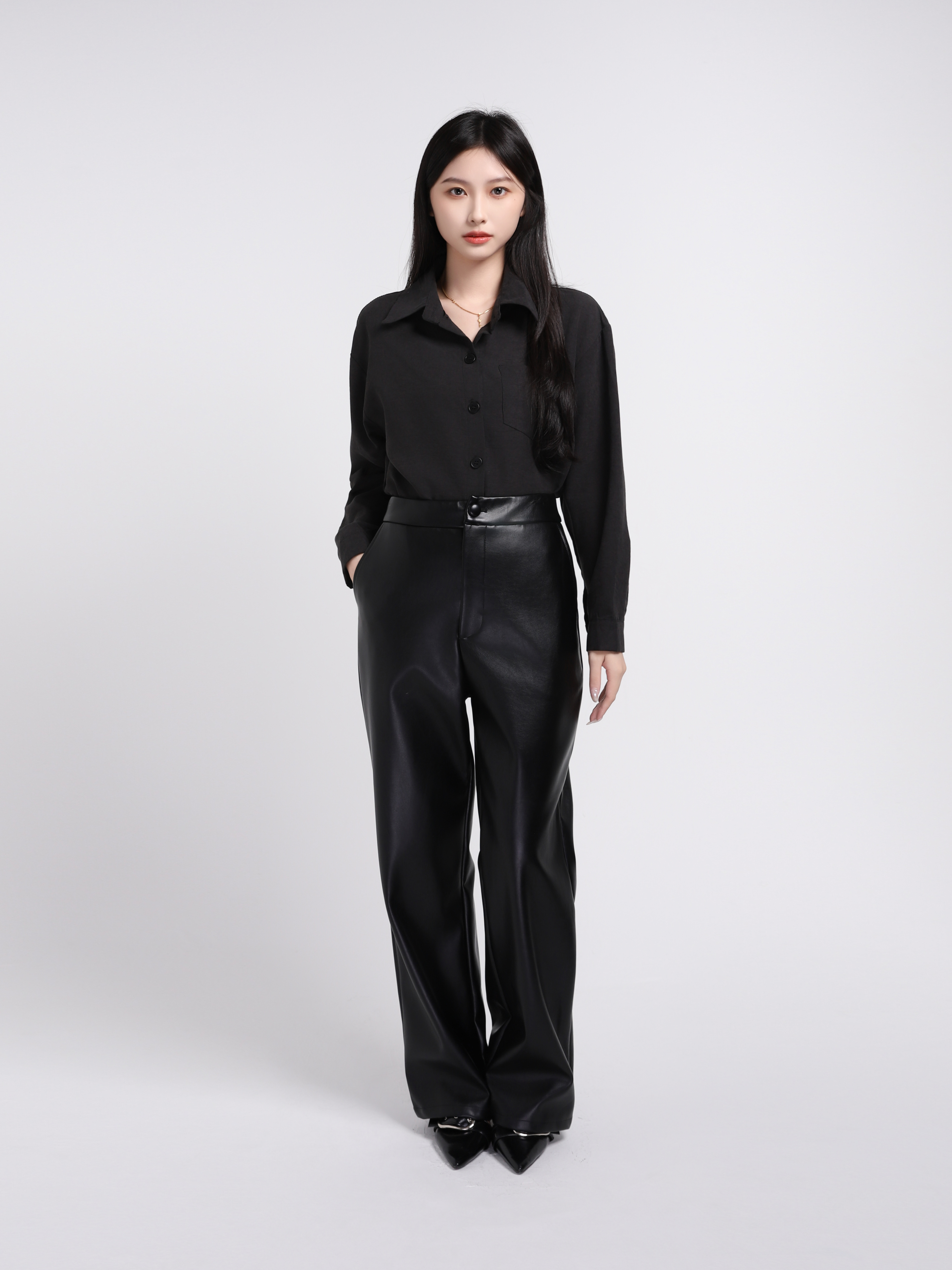 Formal Wear With Belt Blouse 45297