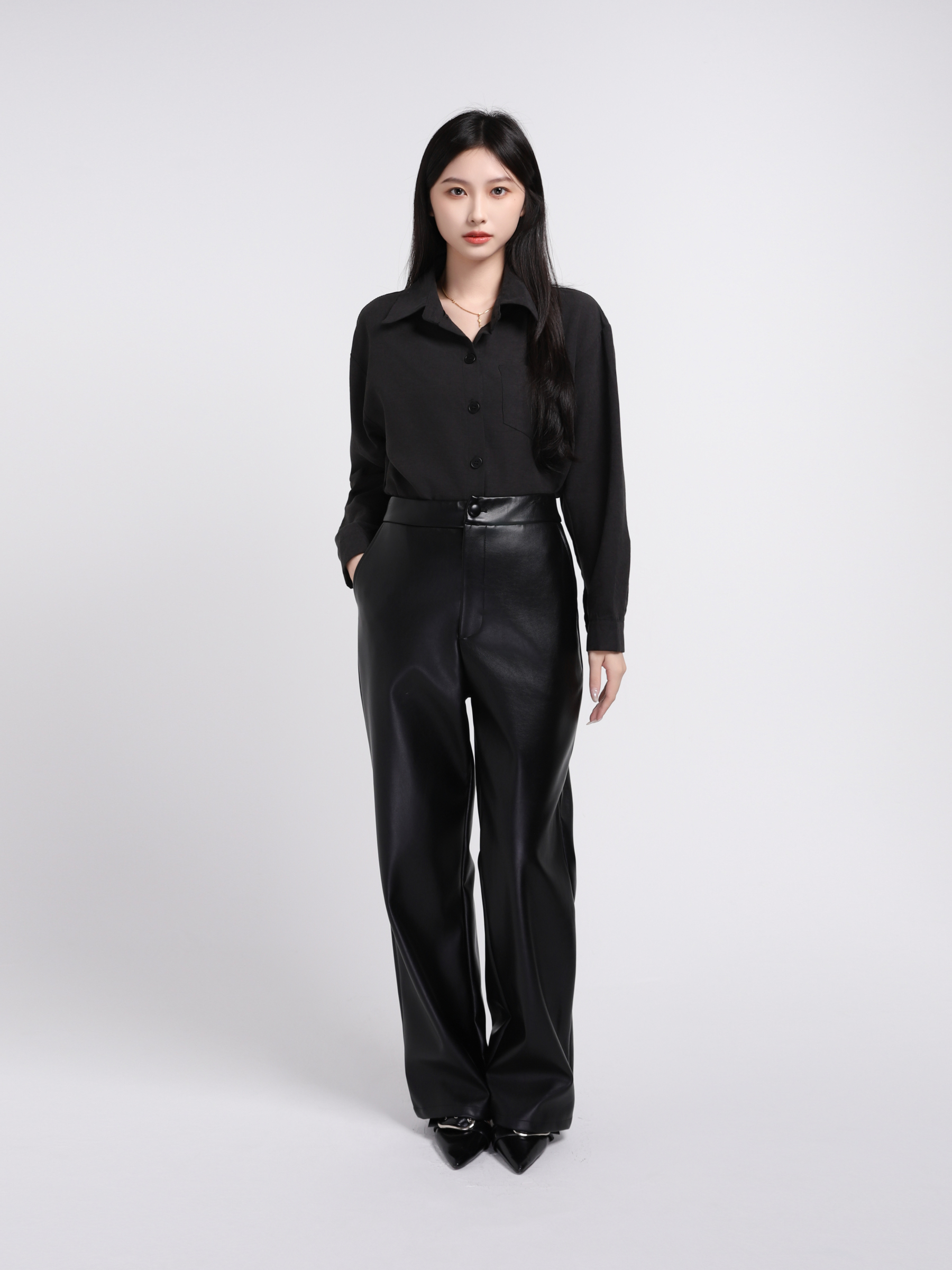 Formal Wear With Belt Blouse 45297