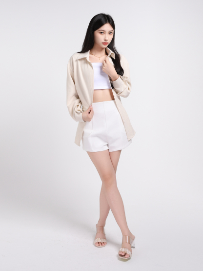 Formal Wear With Belt Blouse 45297