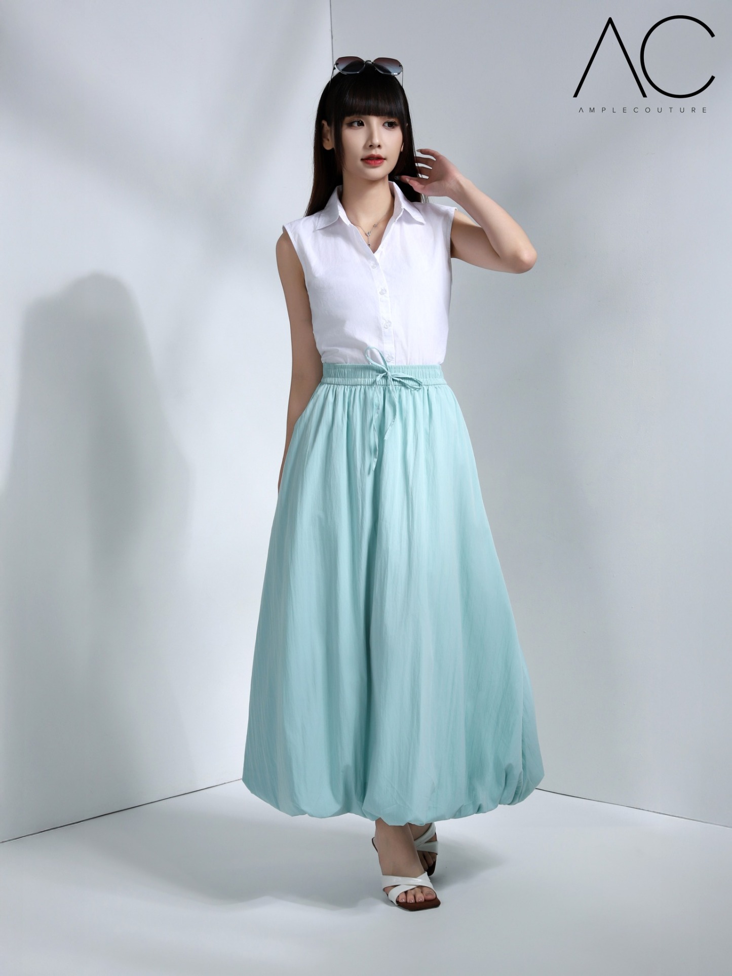 Sleeveless Denim Top 45725