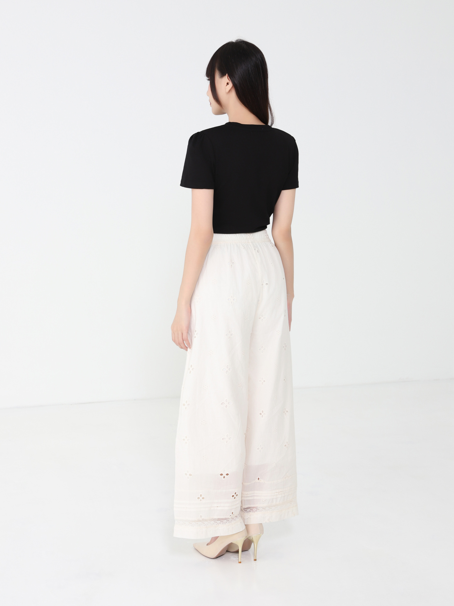 Eyelet Long Pants 45726