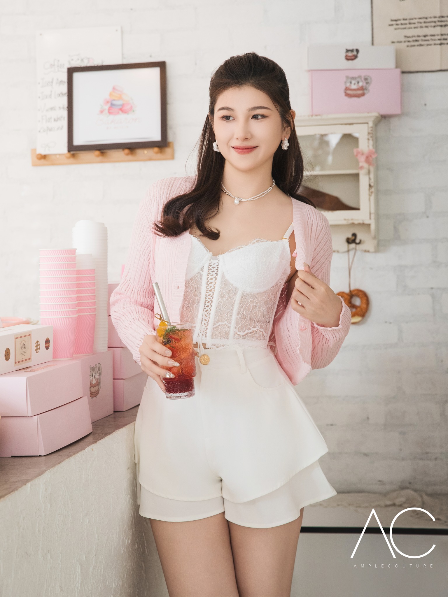 Knitted Front Button Top 32748