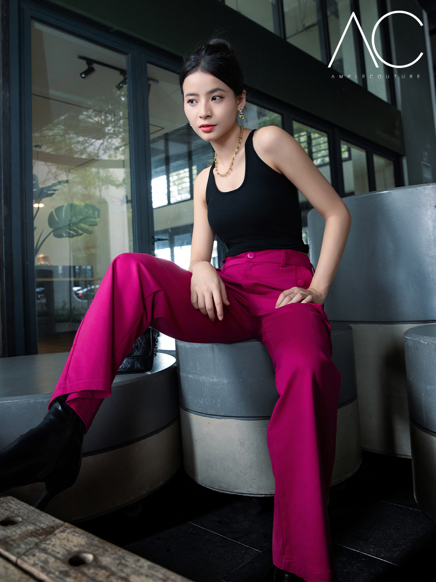 Side Pocket Long Pants DJ024