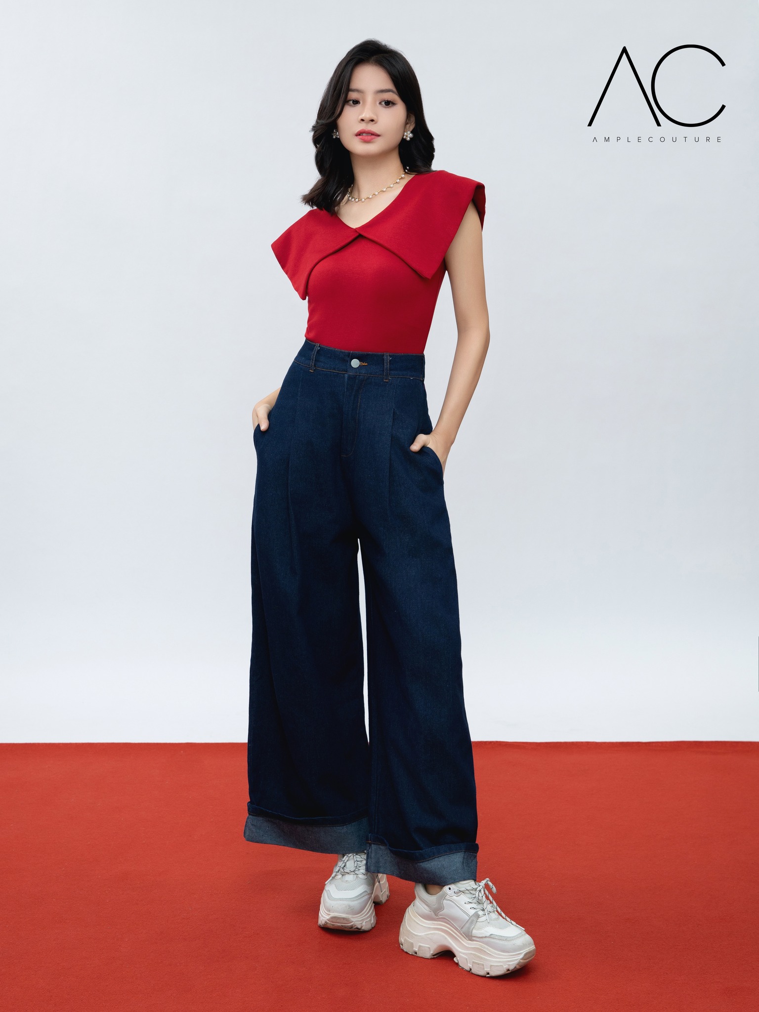 Denim Long Pants 35989