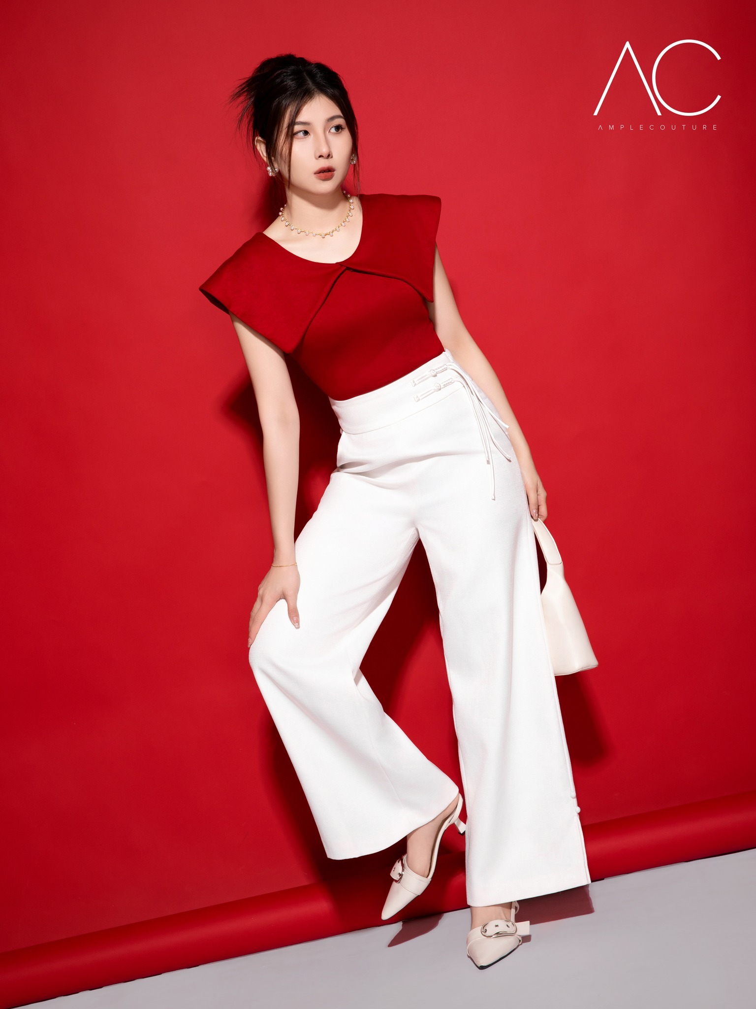 High Waist Side Pocket Long Pant AC546