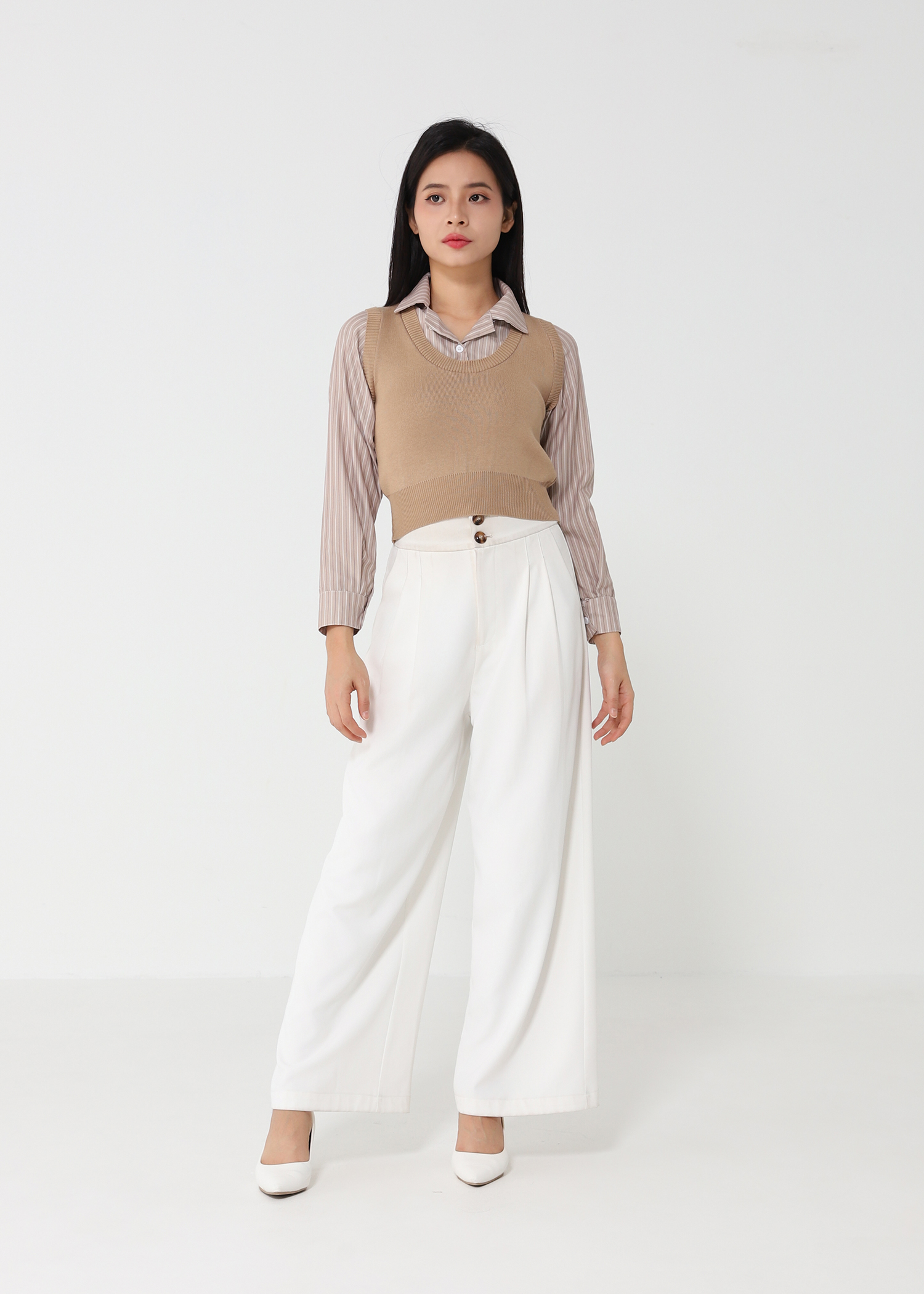 Fake Two Piece Top 48251