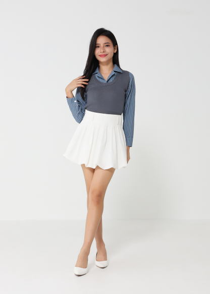 Fake Two Piece Top 48251