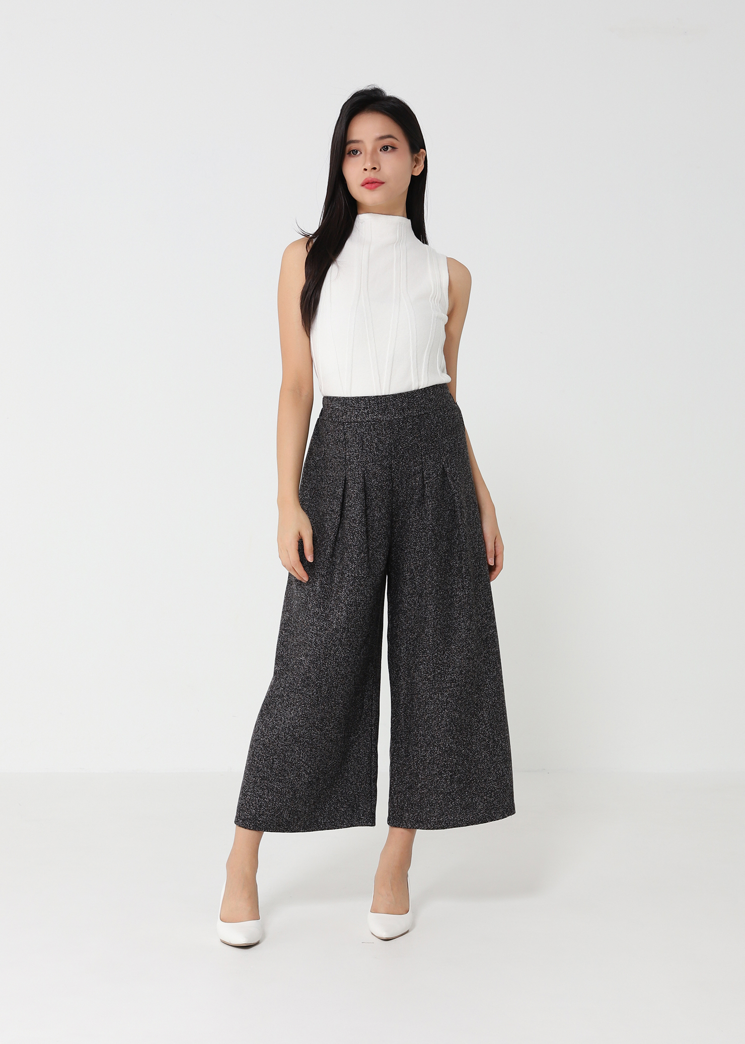 High Waist Wide Leg Long Pants 48253