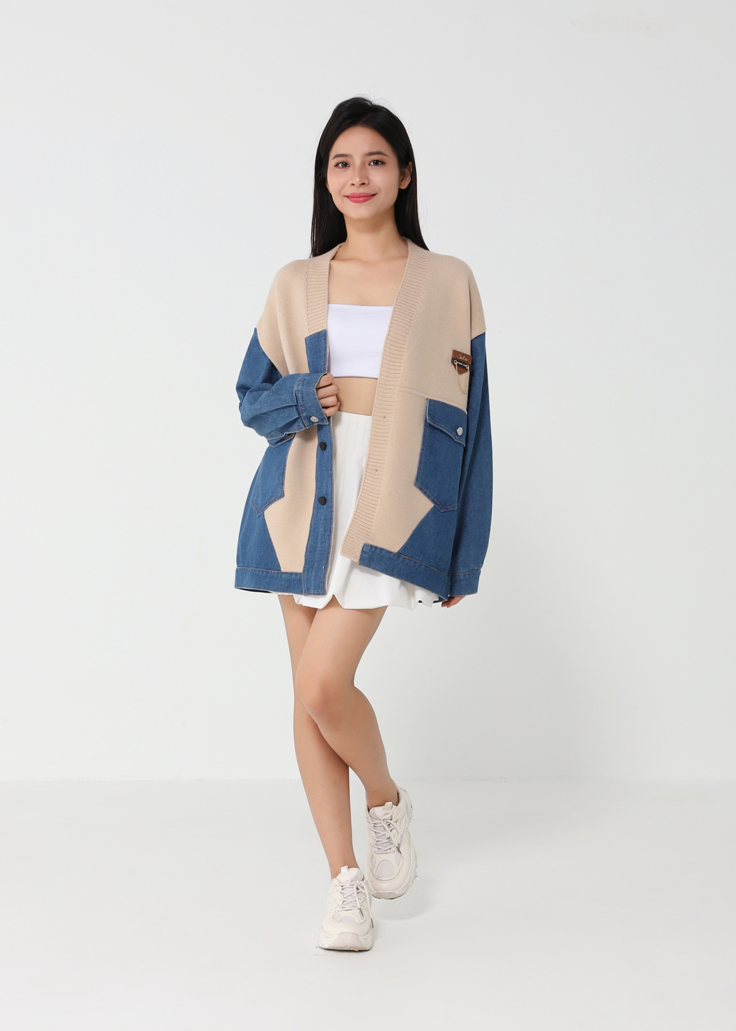 With Denim Jacket 48315