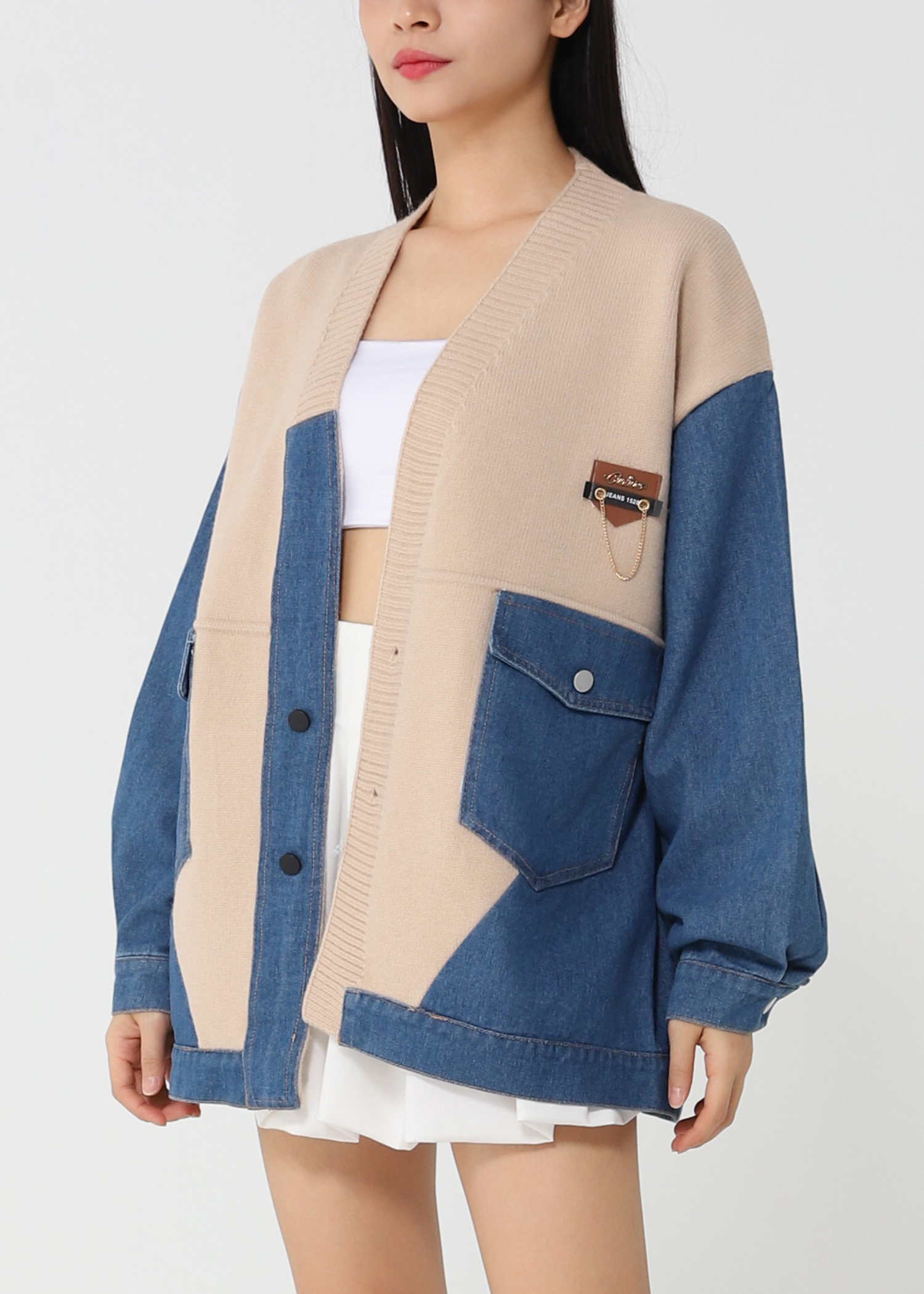 With Denim Jacket 48315