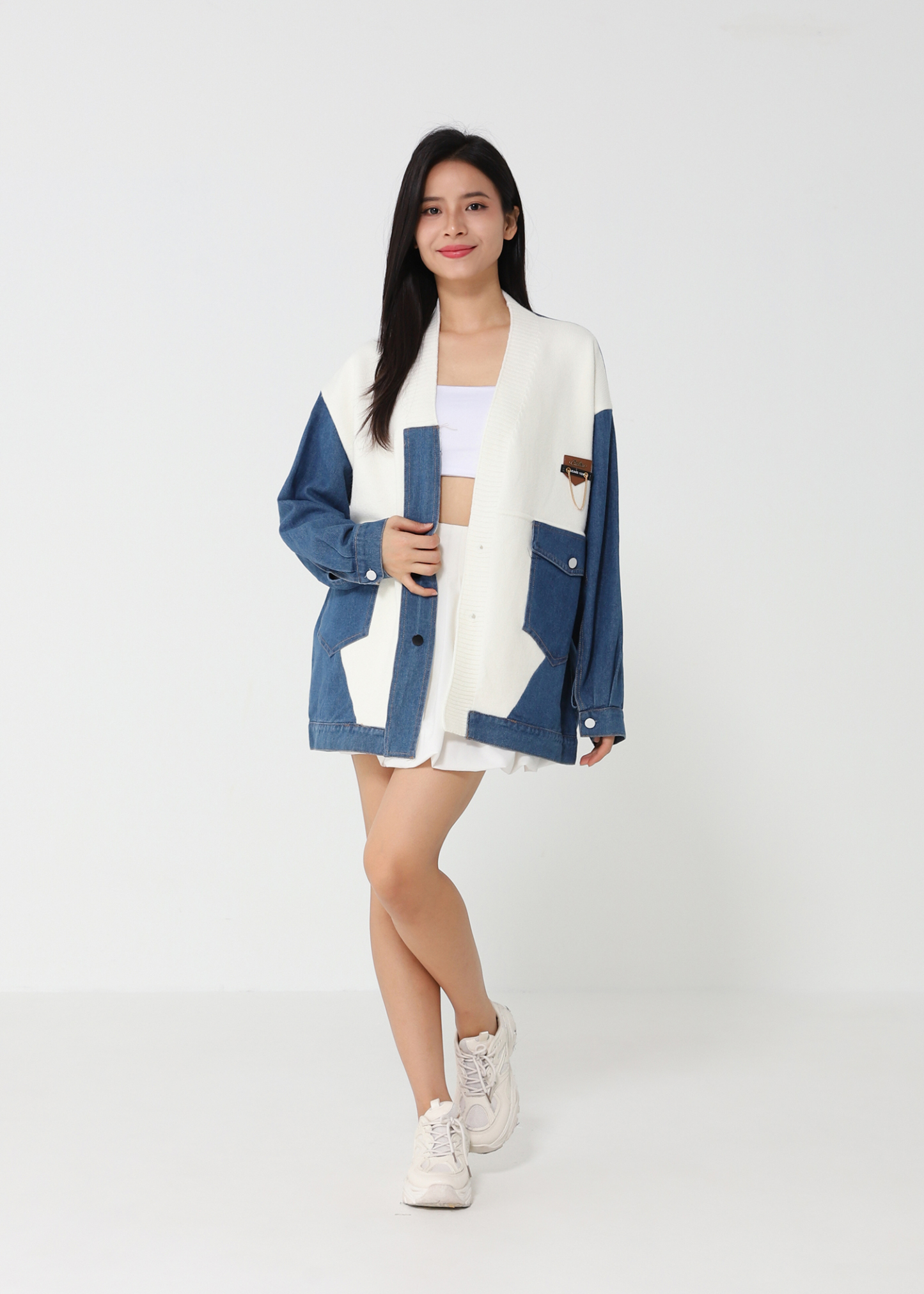 With Denim Jacket 48315