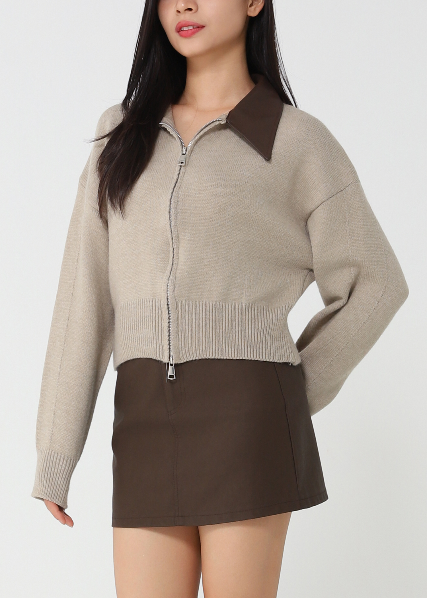 Leather Skirt Pants 48247