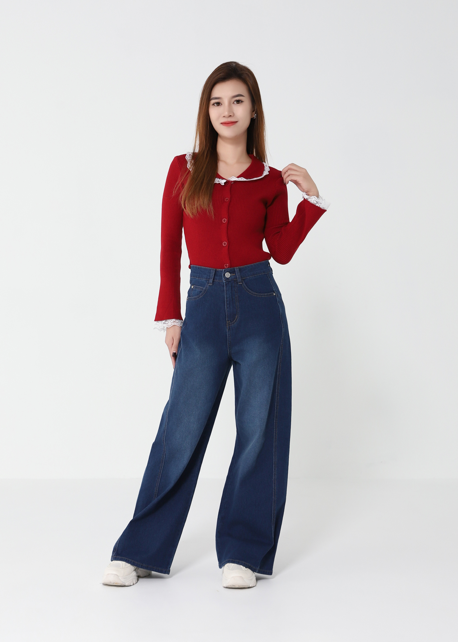 Denim Long Pants 48321