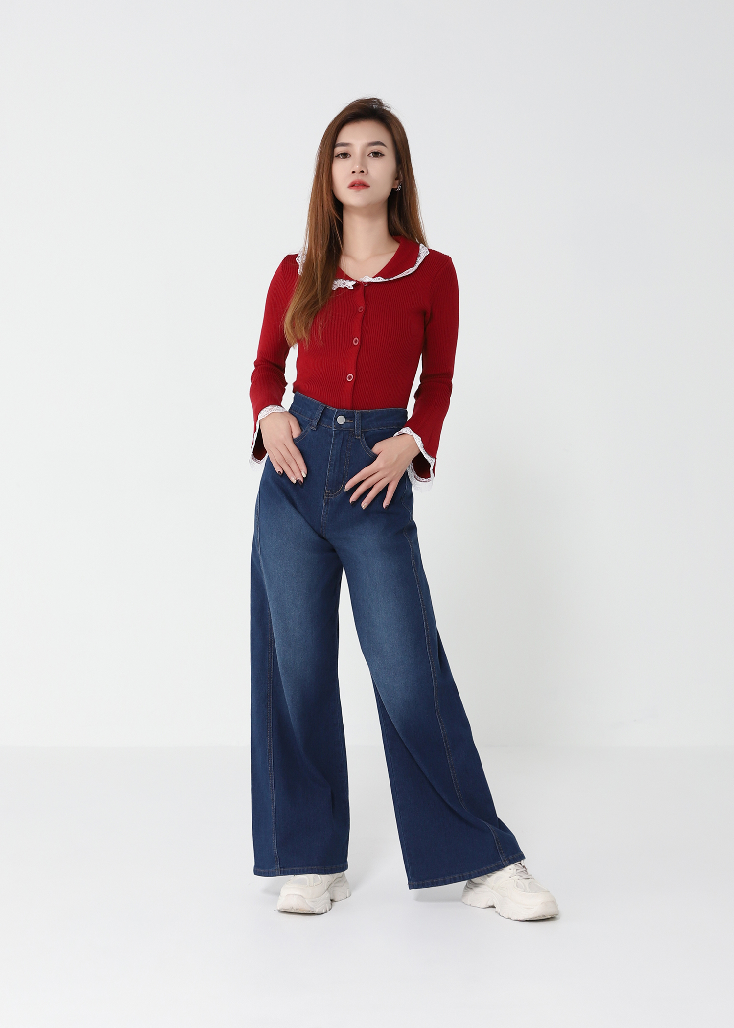 Denim Long Pants 48321