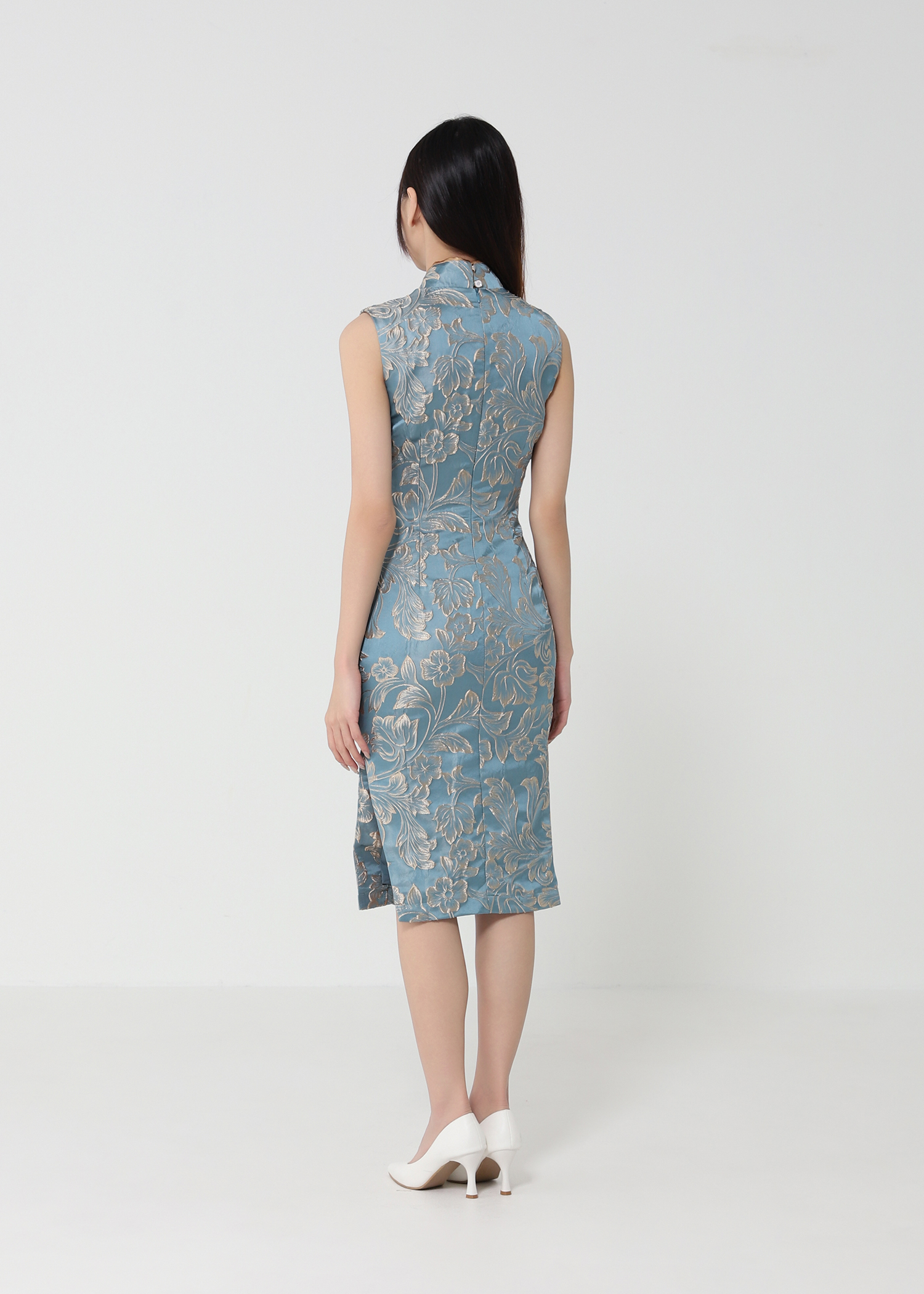 Floral Cheongsam Dress 48572