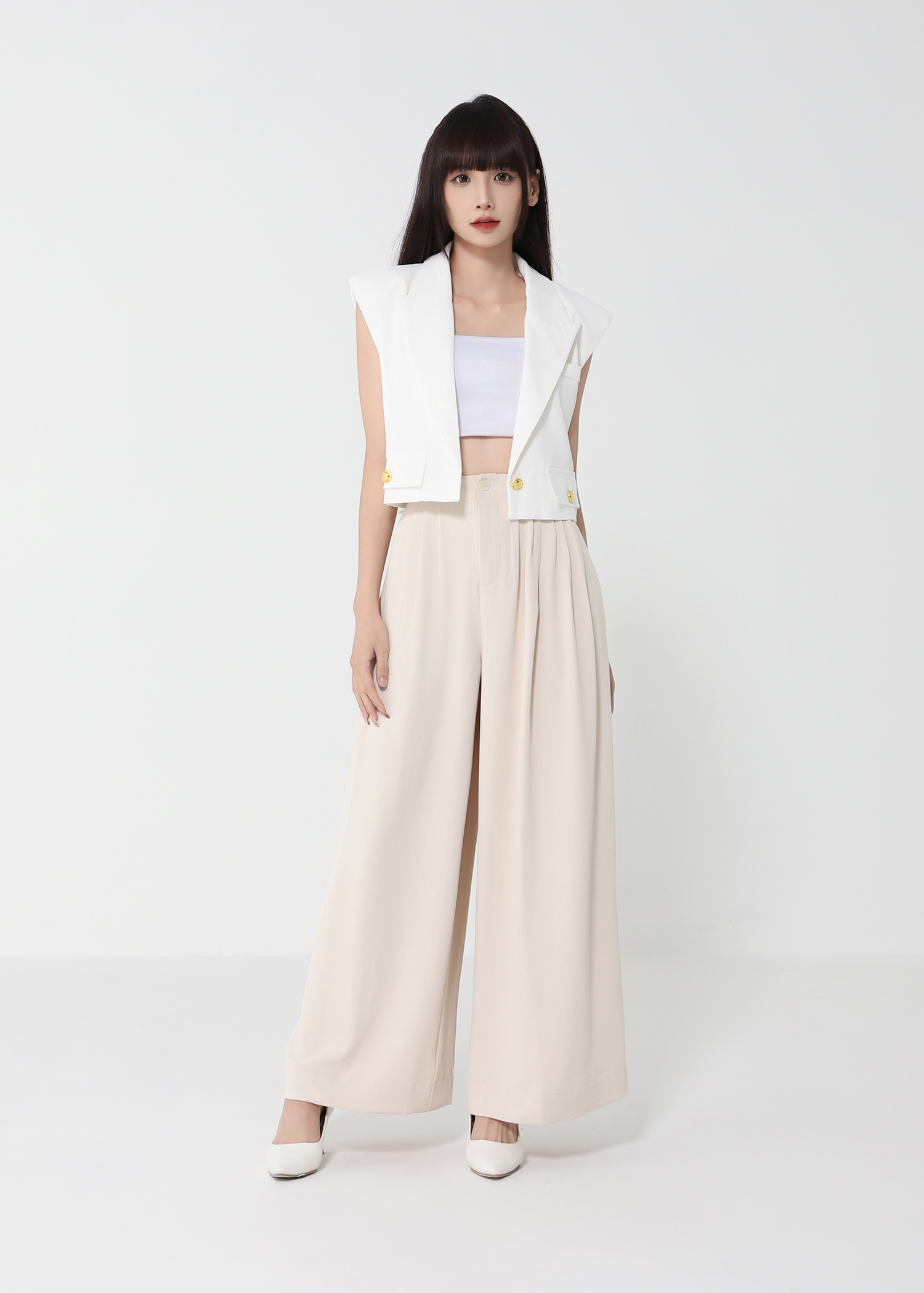 High Waist Long Pants 50090