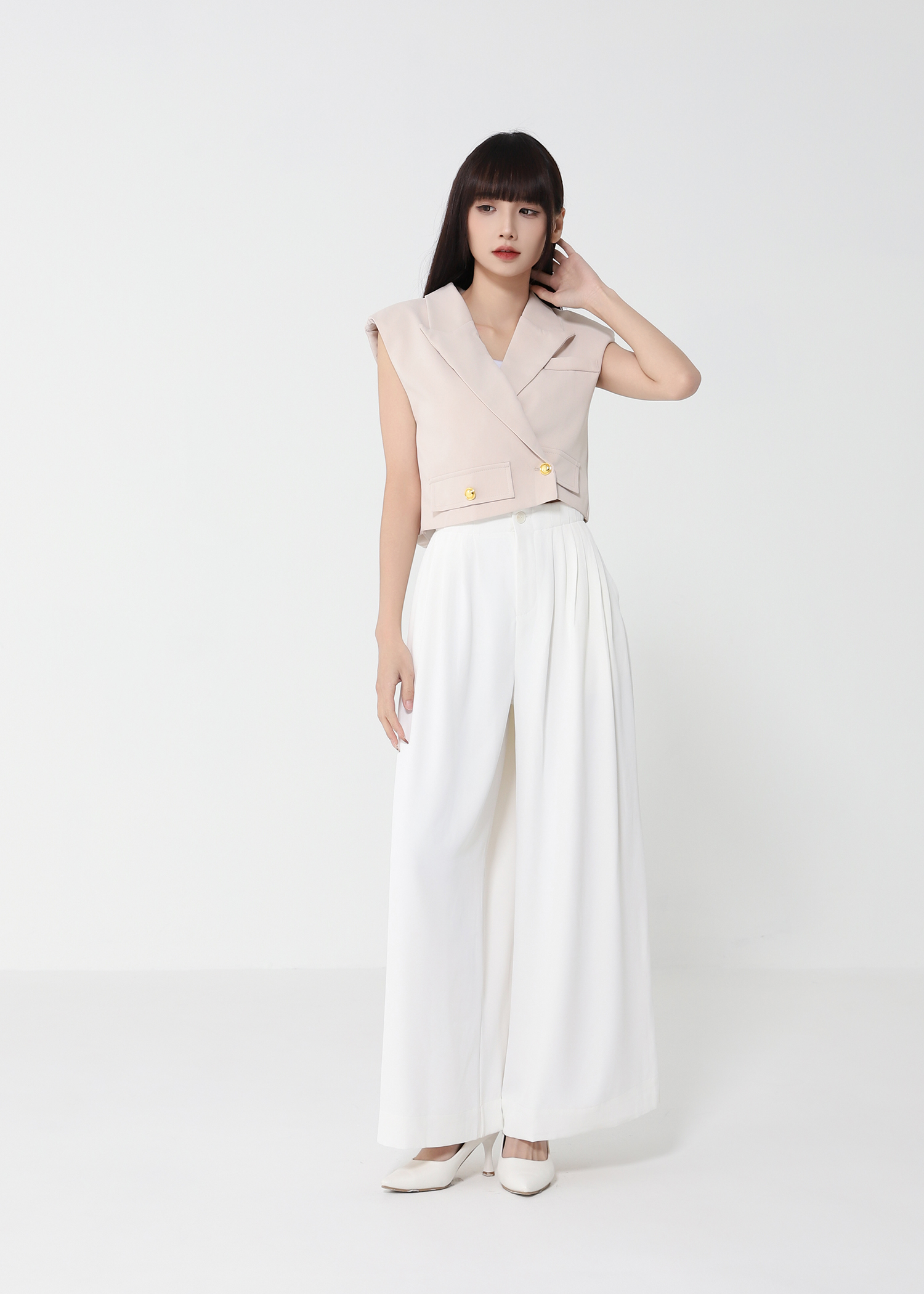 High Waist Long Pants 50090