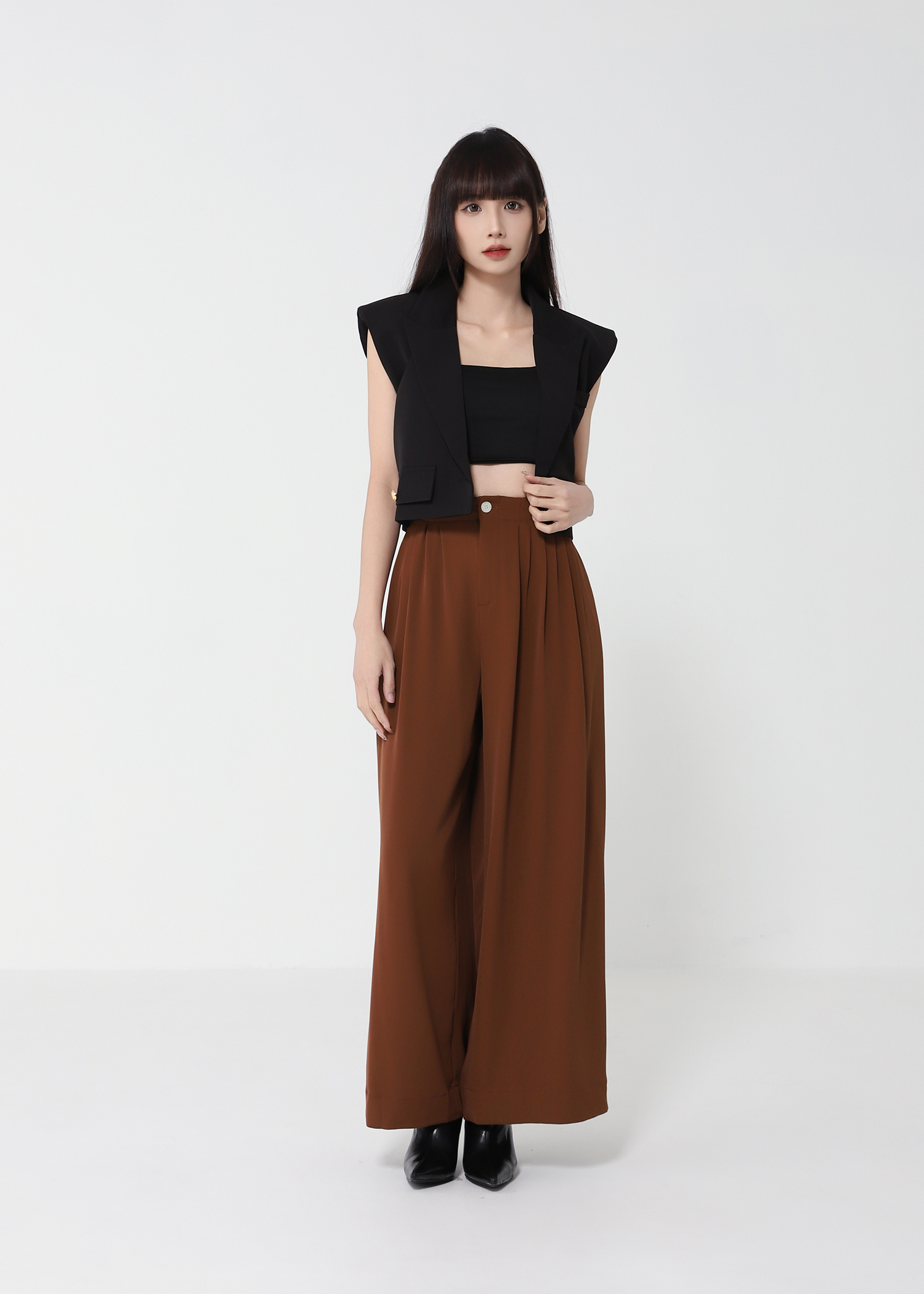 High Waist Long Pants 50090