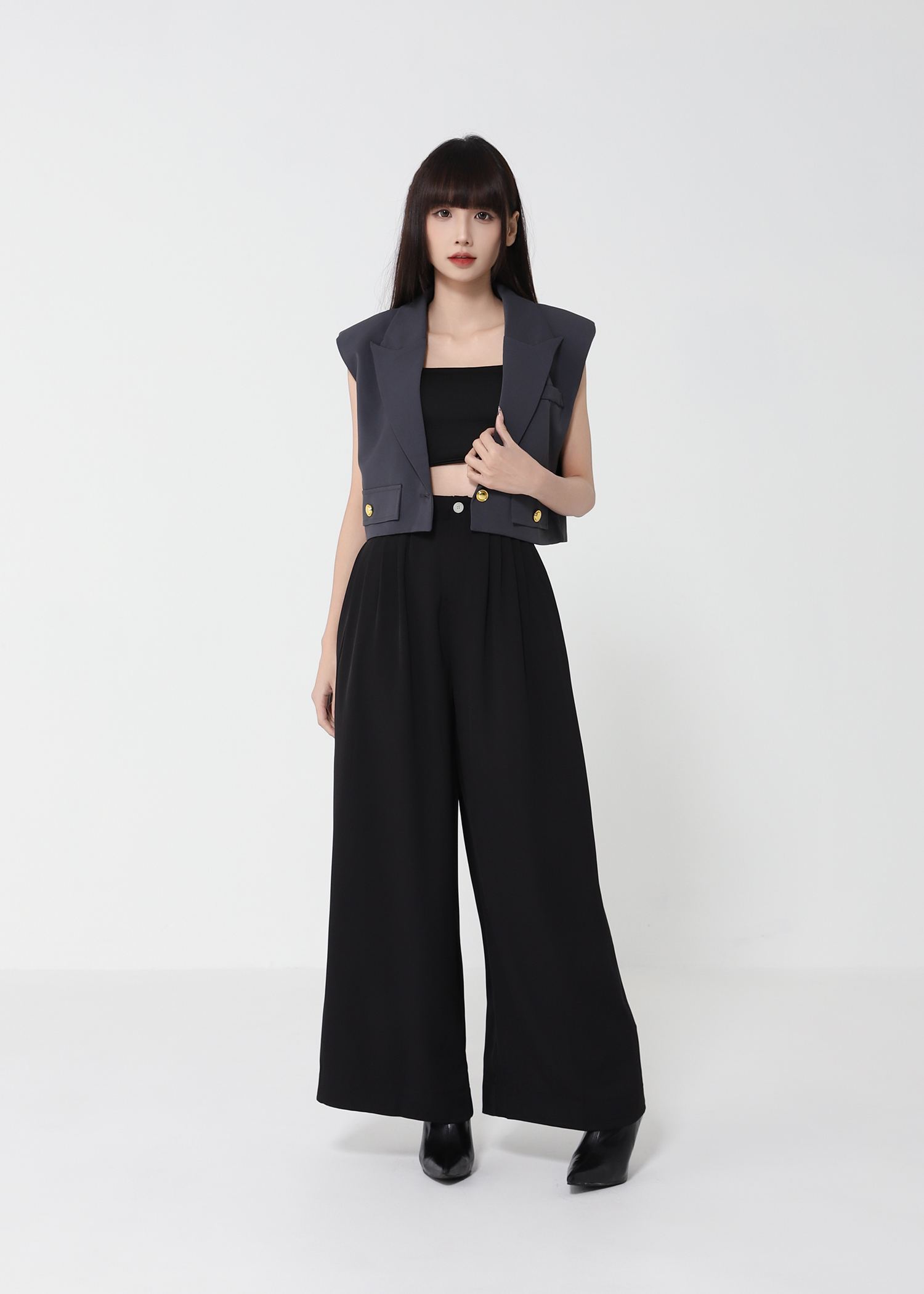 High Waist Long Pants 50090