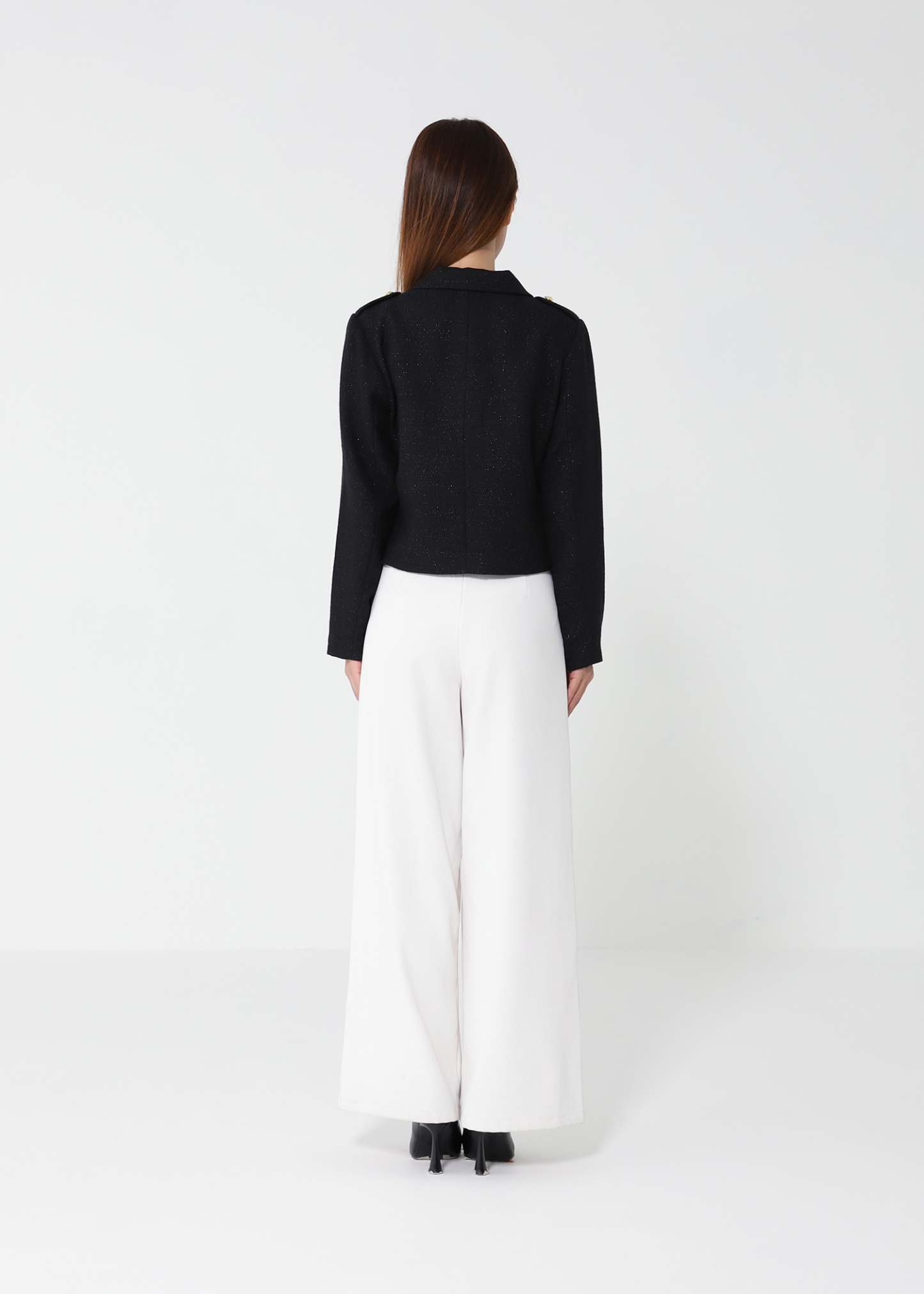 Front Button Long Sleeve Top 48871