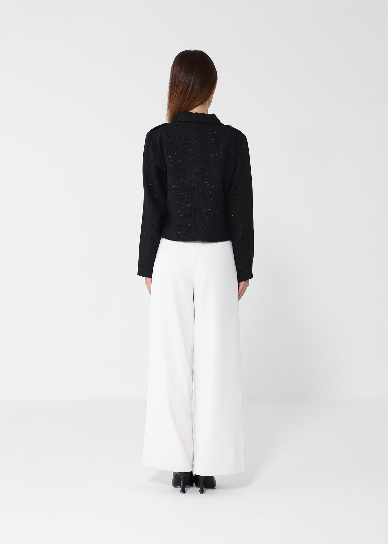 Front Button Long Sleeve Top 48871