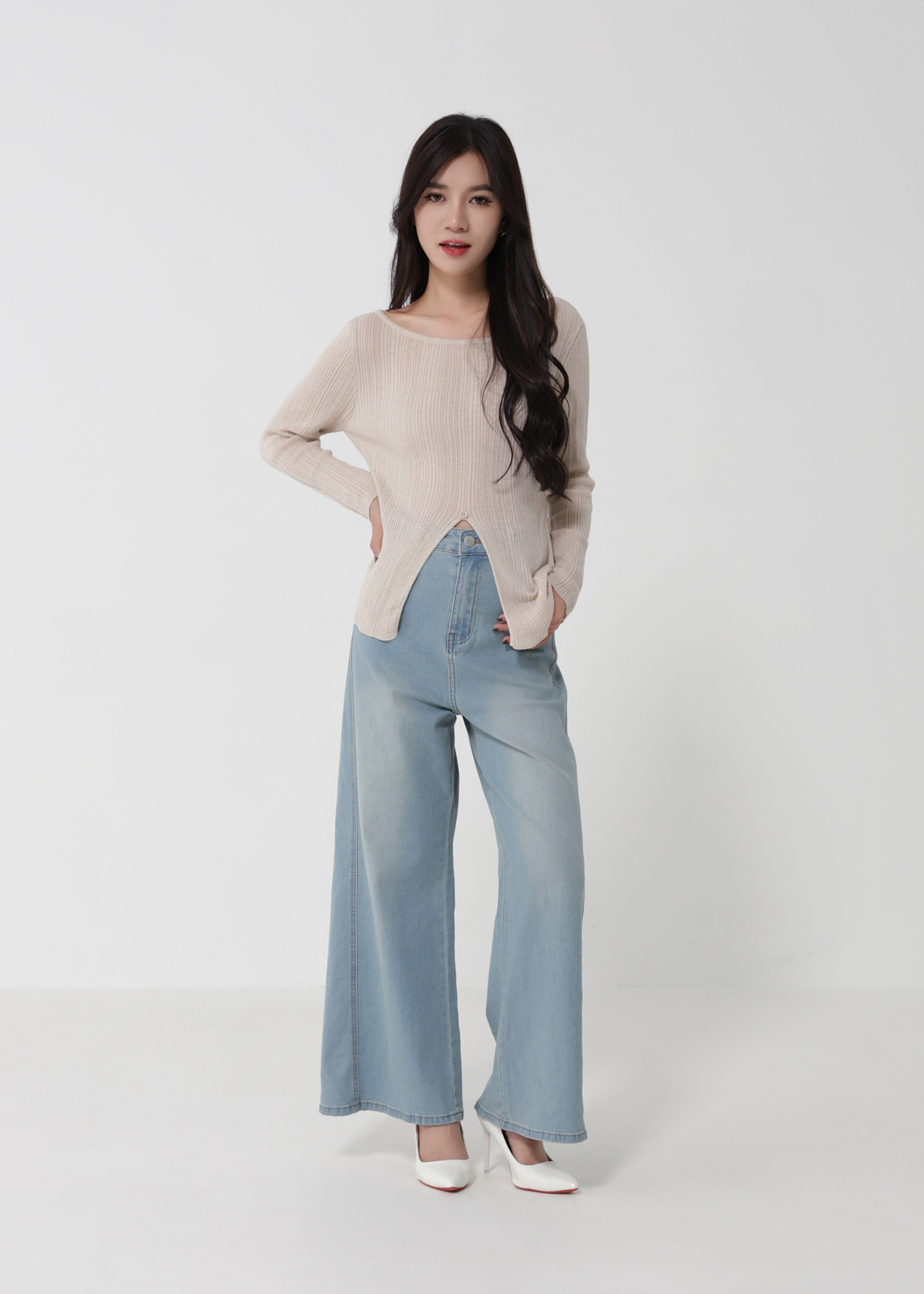 Split Blouse 49027