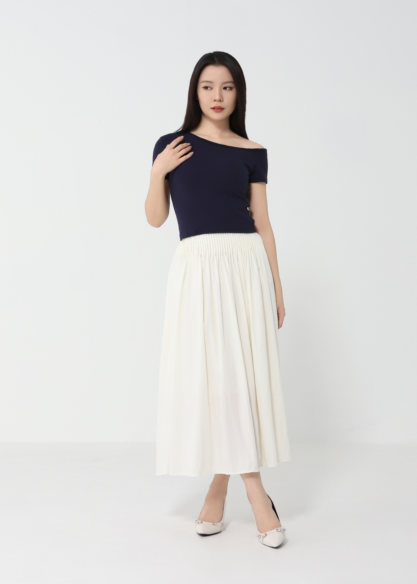 Sloping Short Sleeve Top 49163