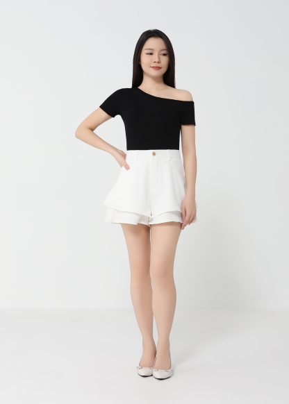 Sloping Short Sleeve Top 49163